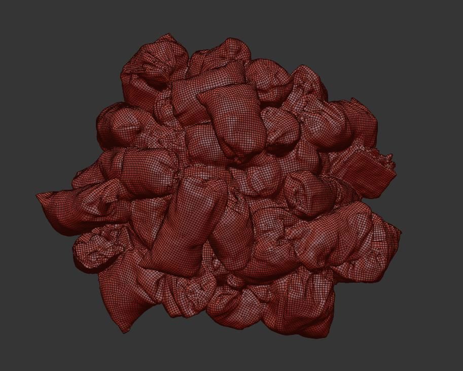 Ultra realistic pile of Garbage 3D model_13