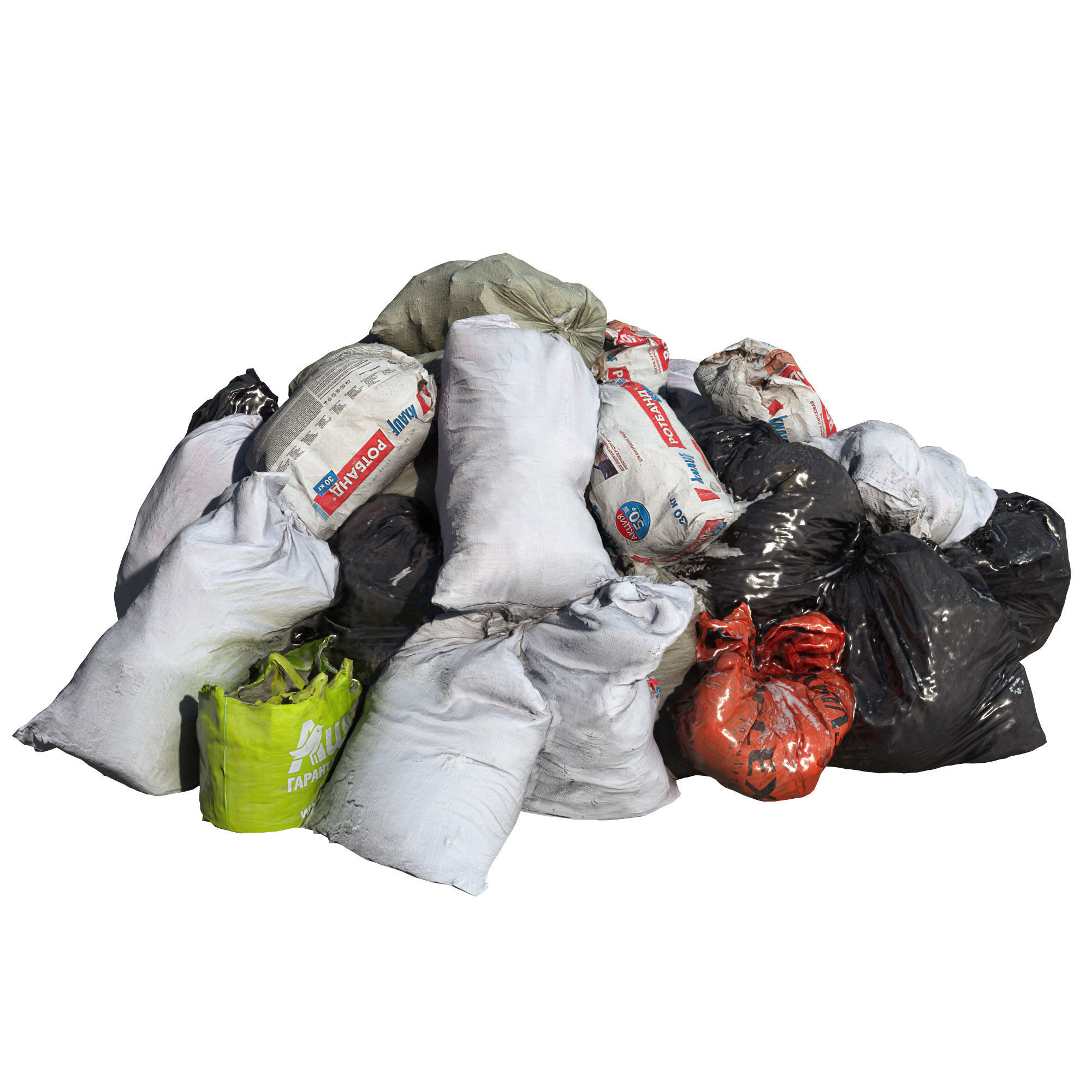 Ultra realistic pile of Garbage 3D model_4