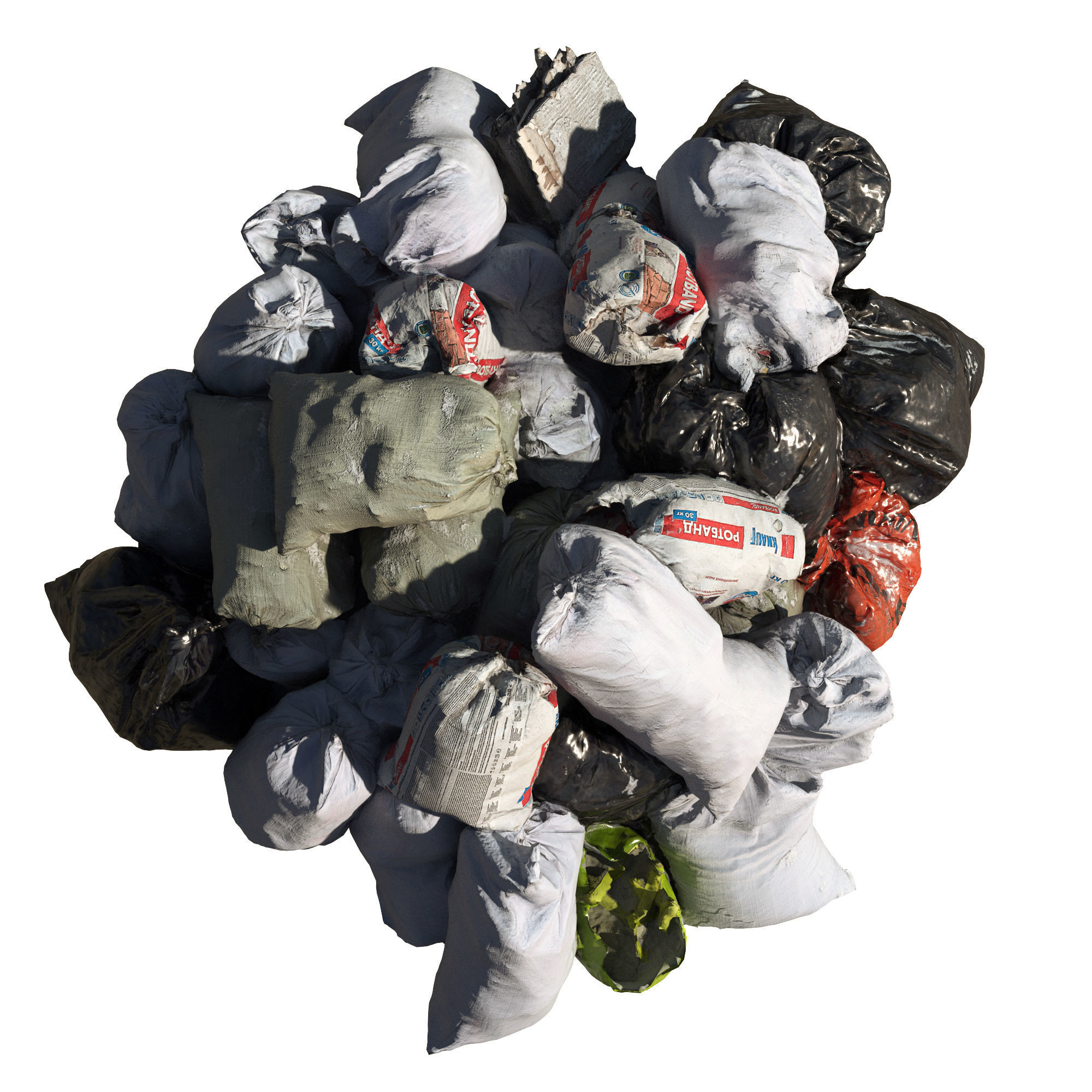 Ultra realistic pile of Garbage 3D model_2