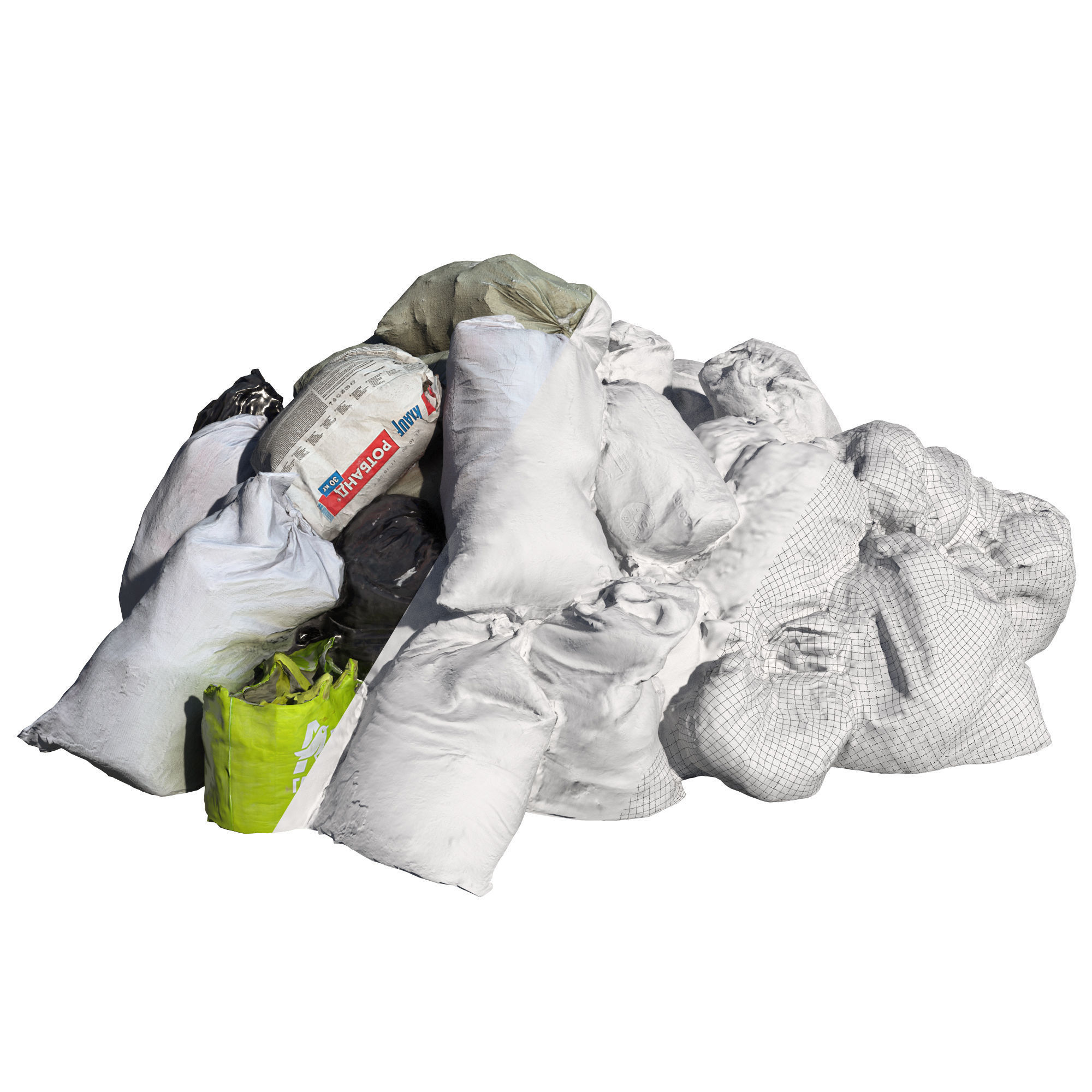 Ultra realistic pile of Garbage 3D model_5