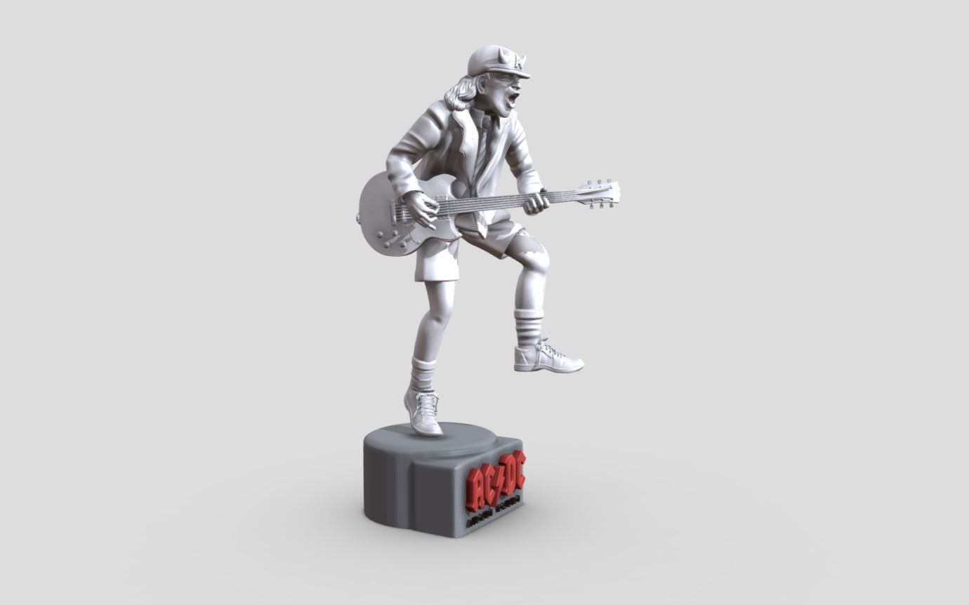 Angus Young - ACDC 3D Printable 3D print model_2