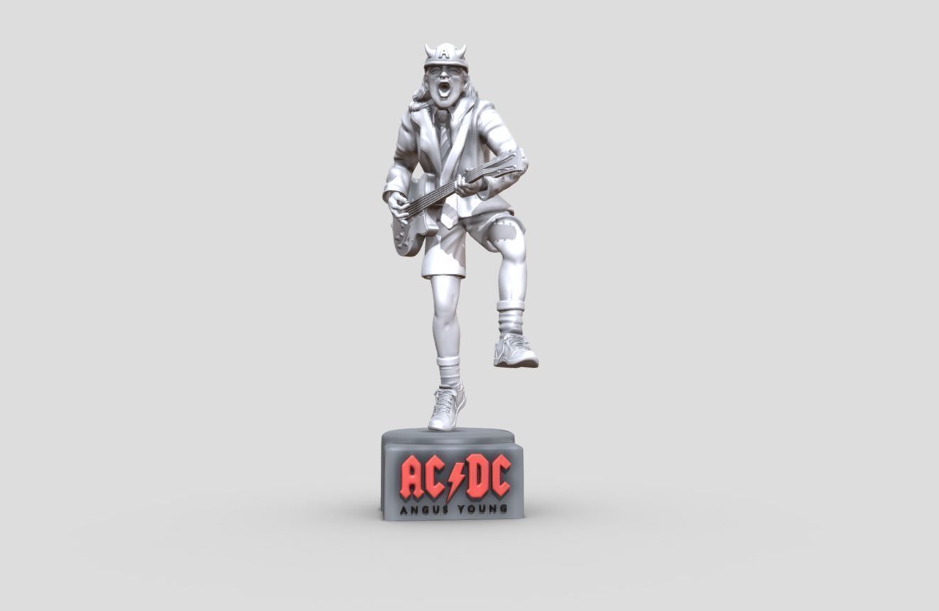 Angus Young - ACDC 3D Printable 3D print model_3