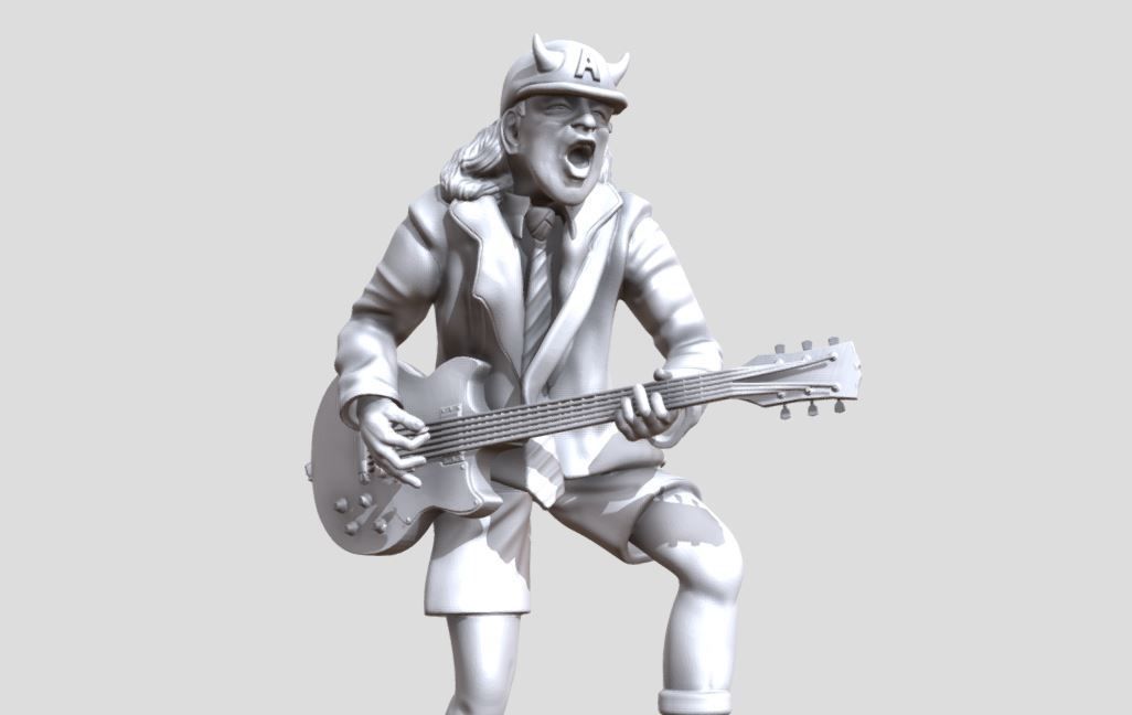 Angus Young - ACDC 3D Printable 3D print model_1
