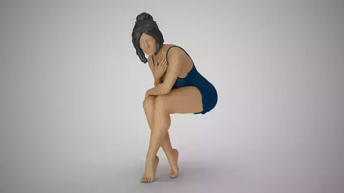 Lonely Beautiful Woman