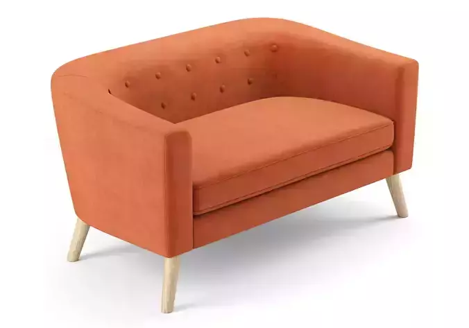 Bridie Mid-century Modern Loveseat