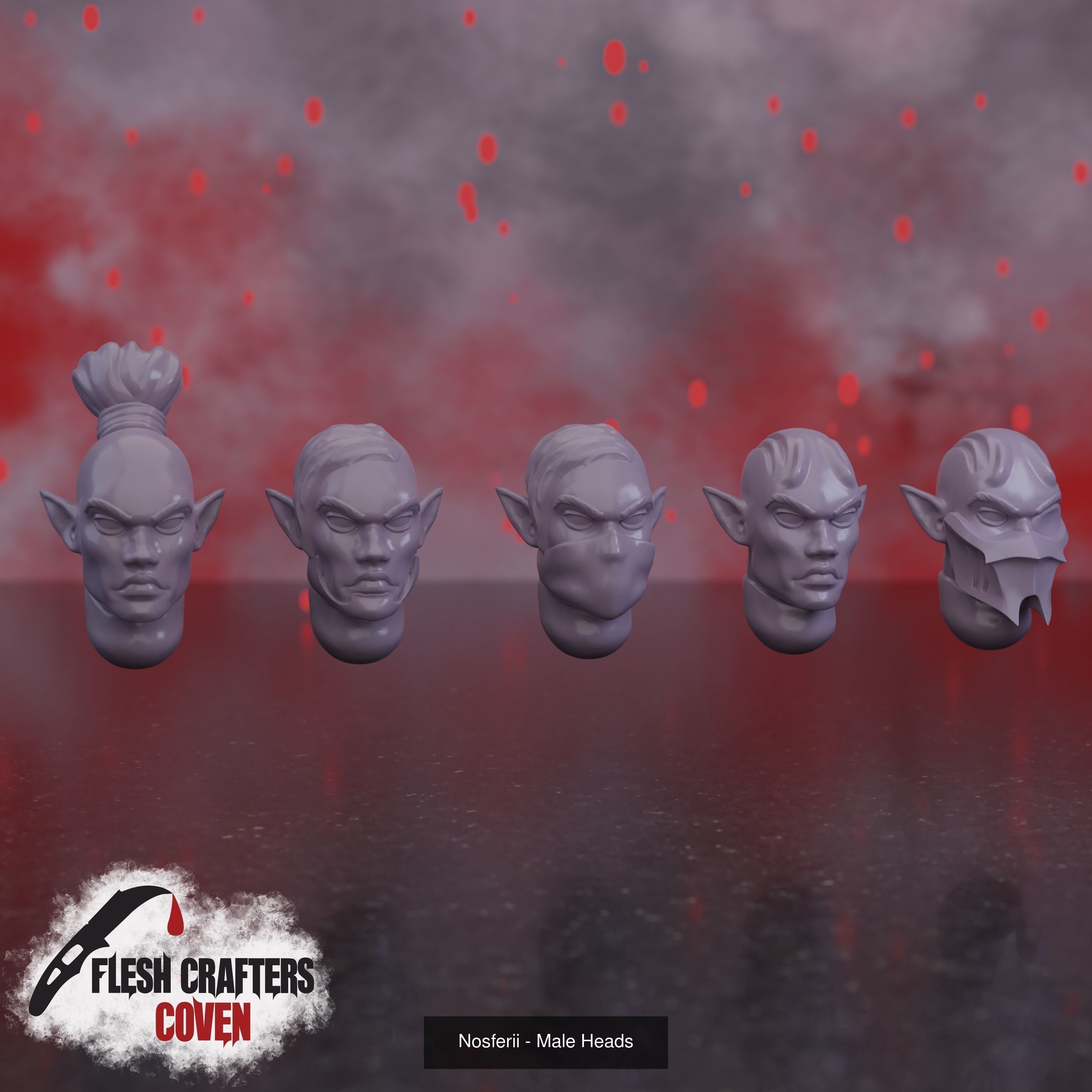 Cabal Legion Head and weapon bit Lot 3D Model Collection_3