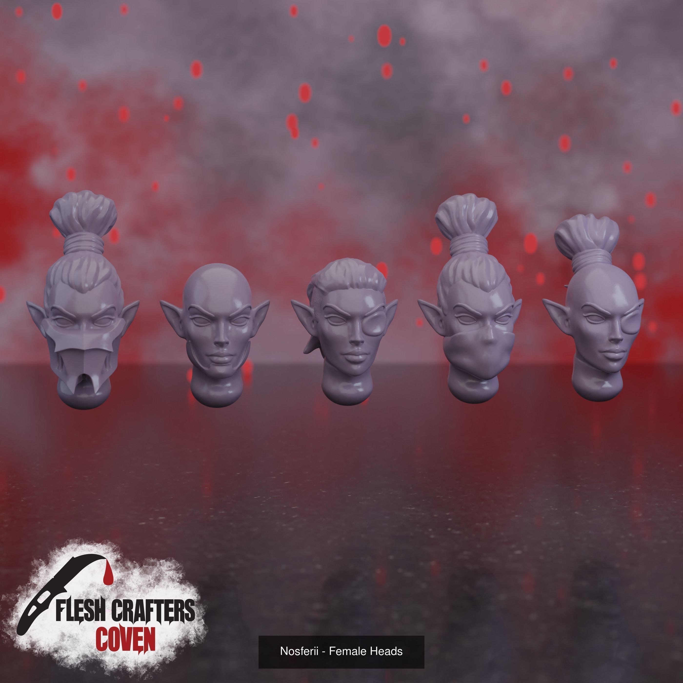 Cabal Legion Head and weapon bit Lot 3D Model Collection_2
