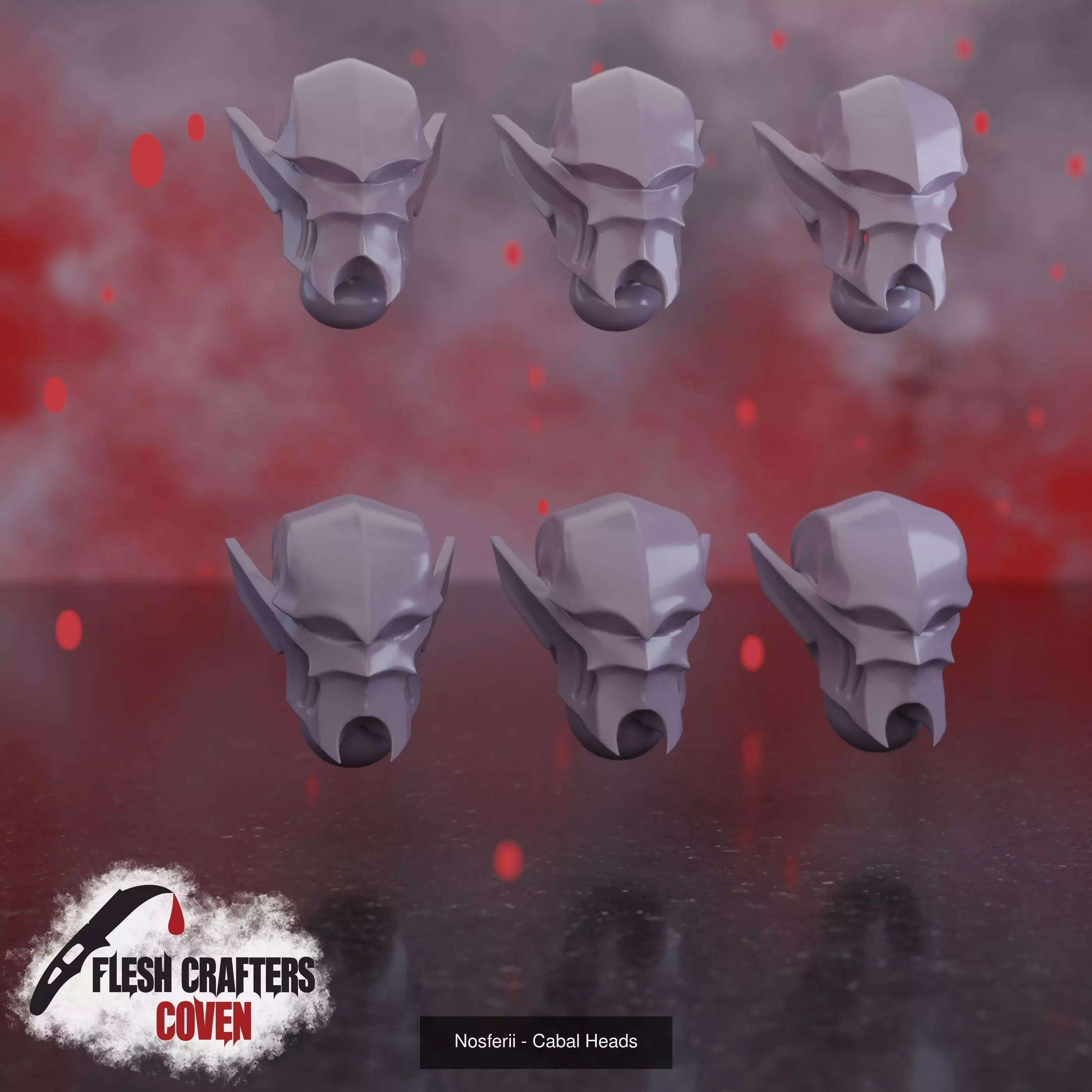 Cabal Legion Head and weapon bit Lot 3D Model Collection_0
