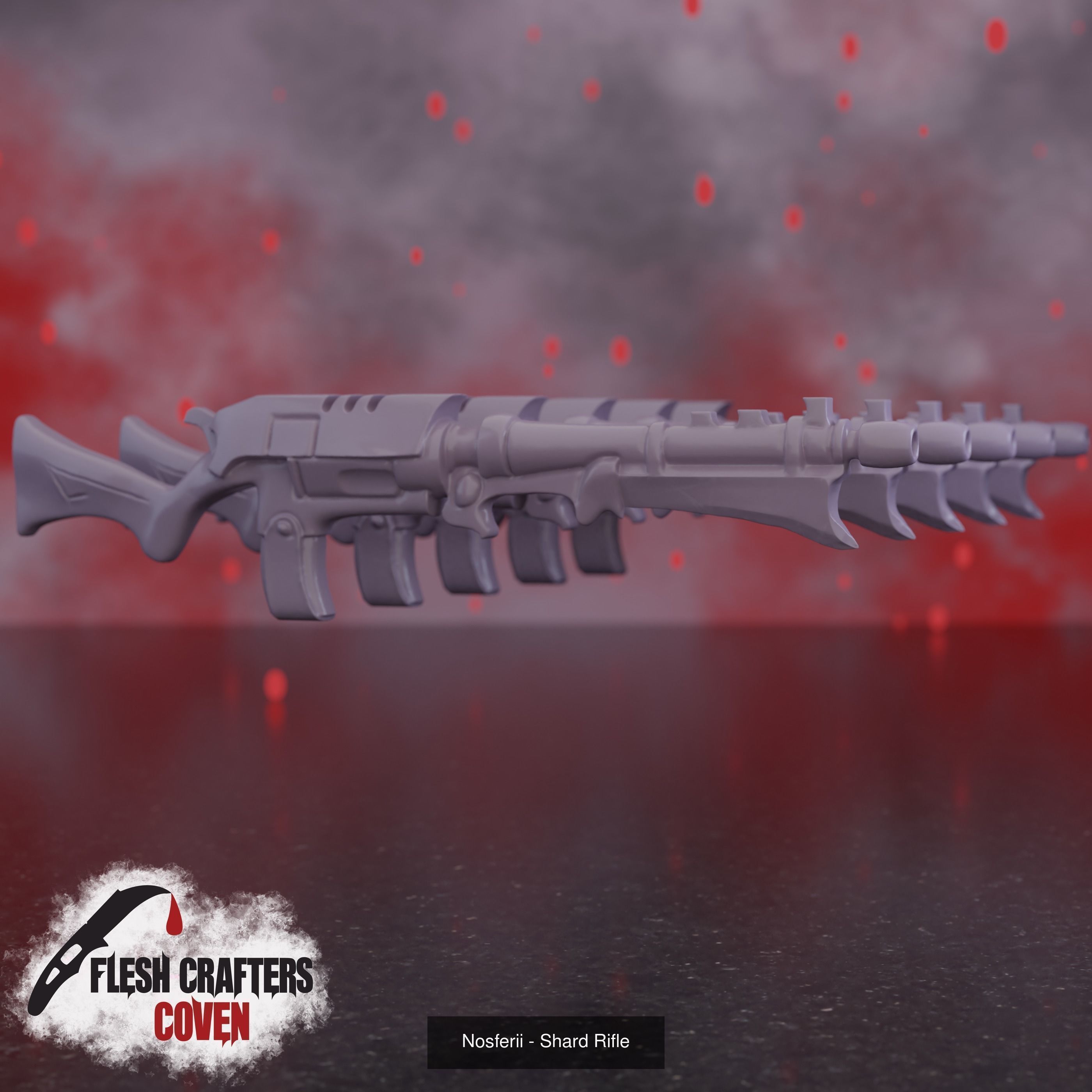 Cabal Legion Head and weapon bit Lot 3D Model Collection_7