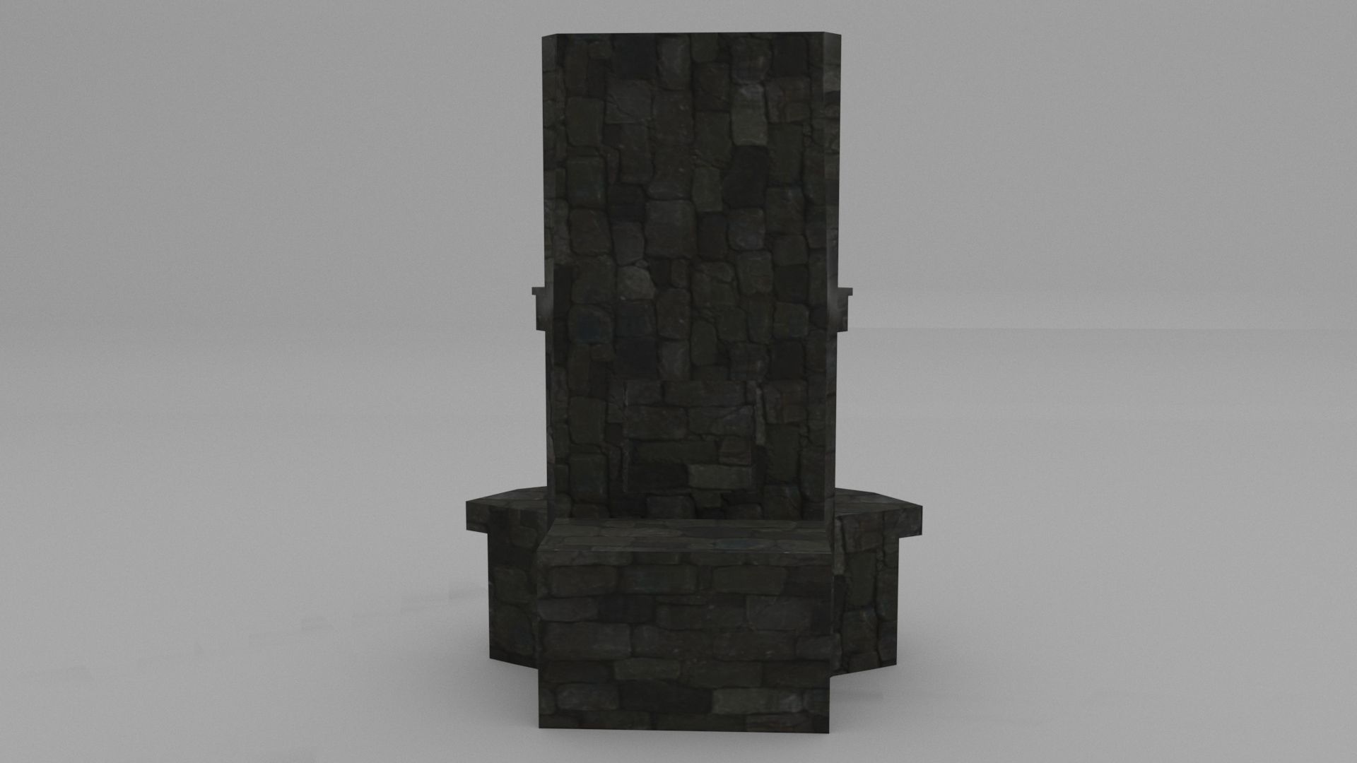 Stone Chimney Low-poly 3D model_4