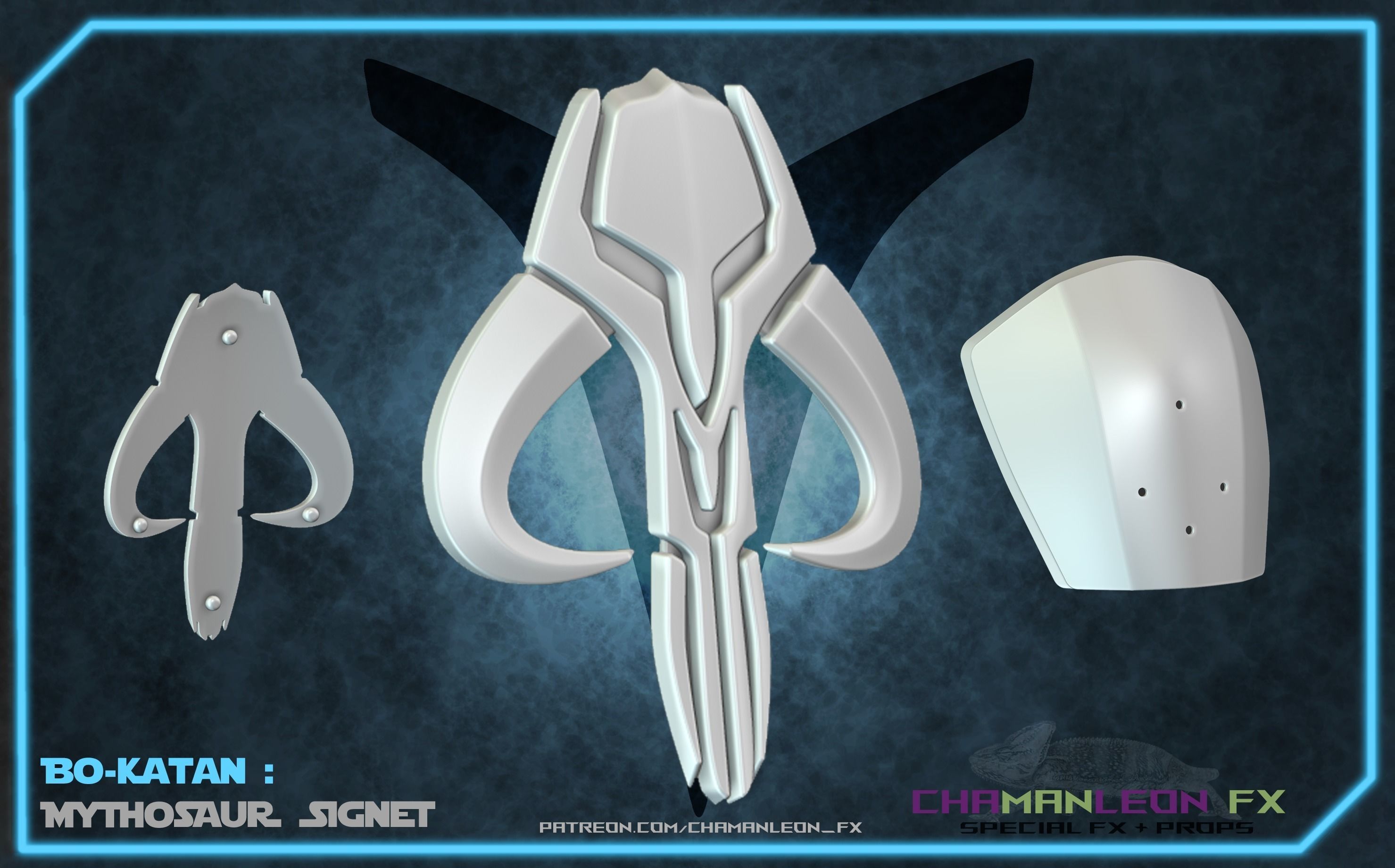 Bo Katan Armor Bundle The Mandalorian Cosplay 3D print model_17