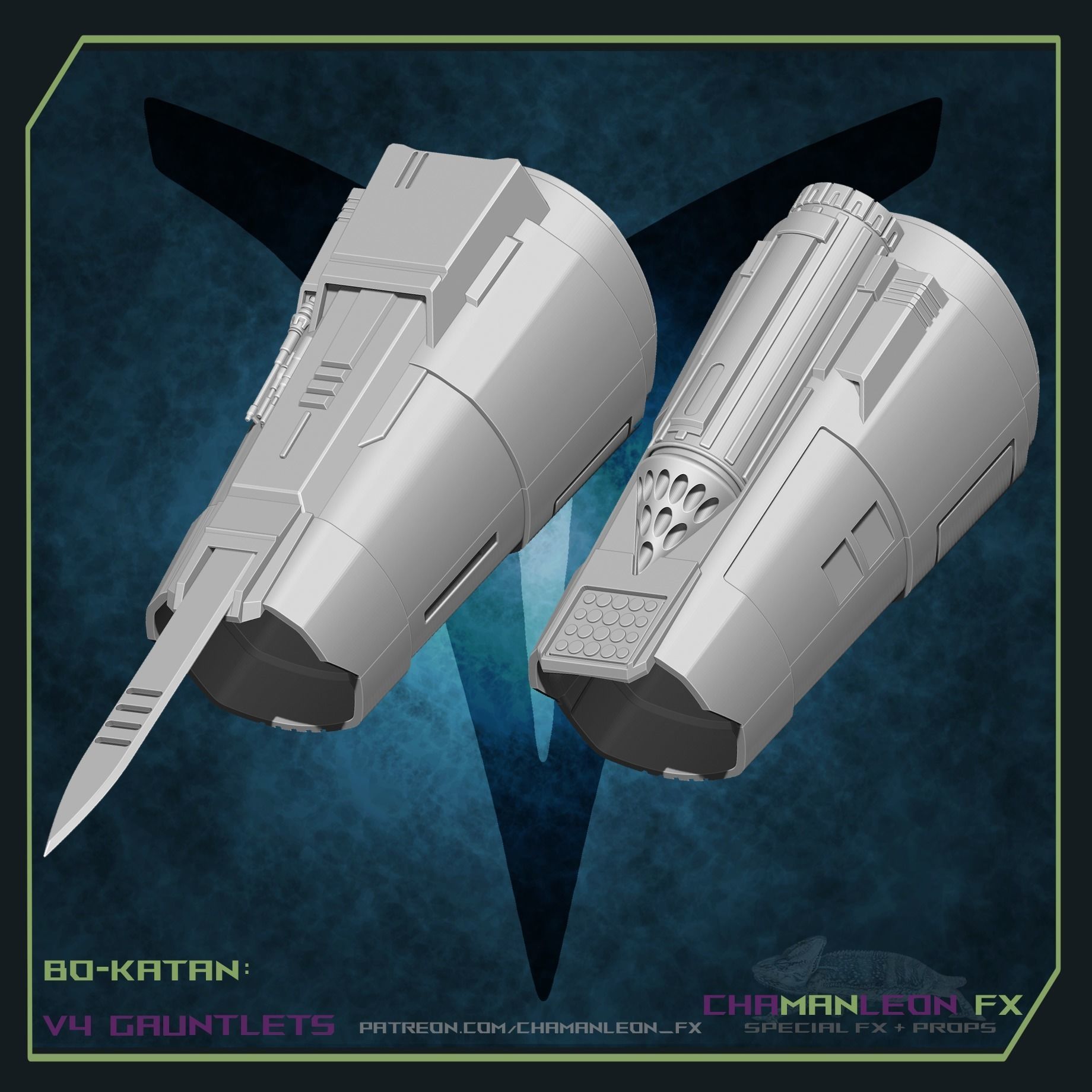 Bo Katan Armor Bundle The Mandalorian Cosplay 3D print model_6