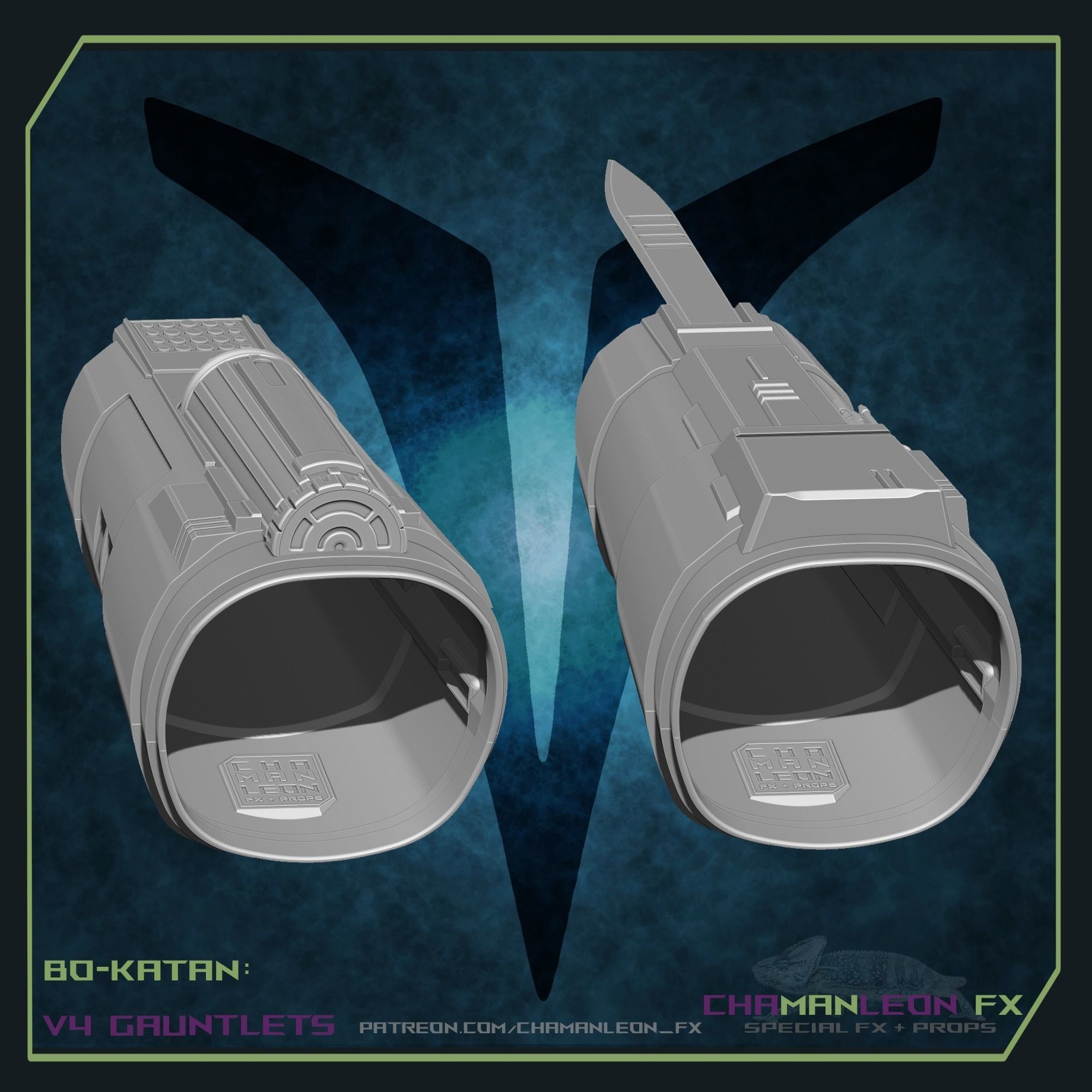 Bo Katan Armor Bundle The Mandalorian Cosplay 3D print model_10