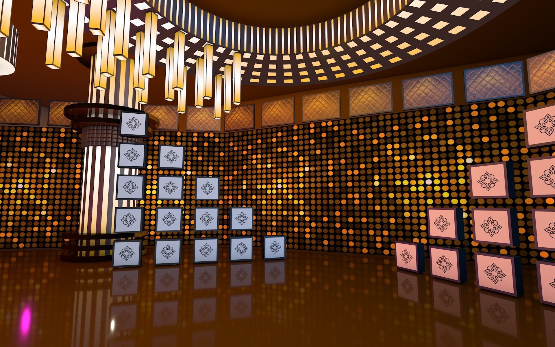virtual set for entertainment show 3D model_3