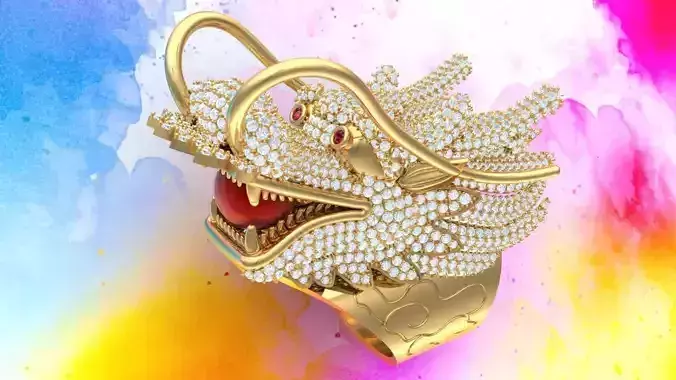 Dragon Ring - Mens Rings - N812110