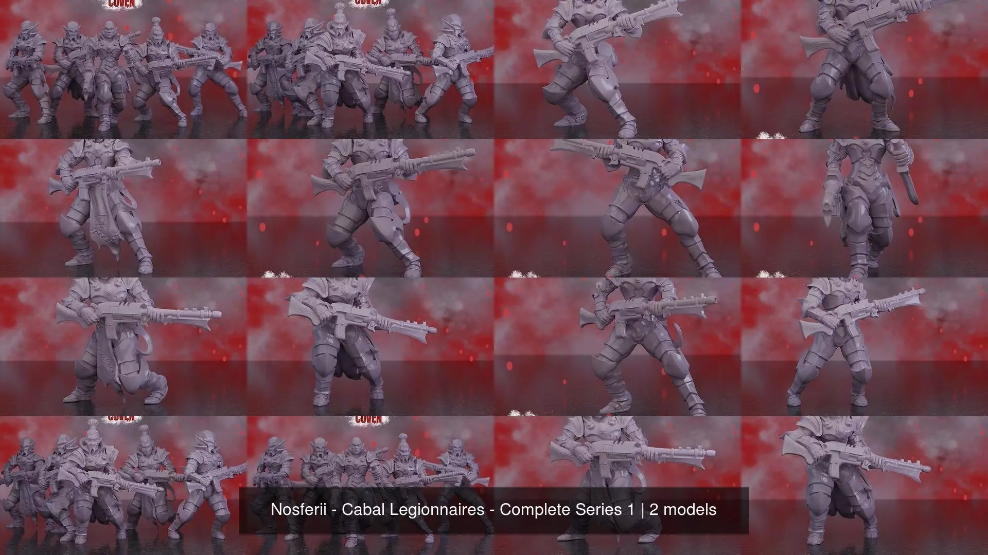 Nosferii - Cabal Legionnaires - Complete Series 1 3D Model Collection_0