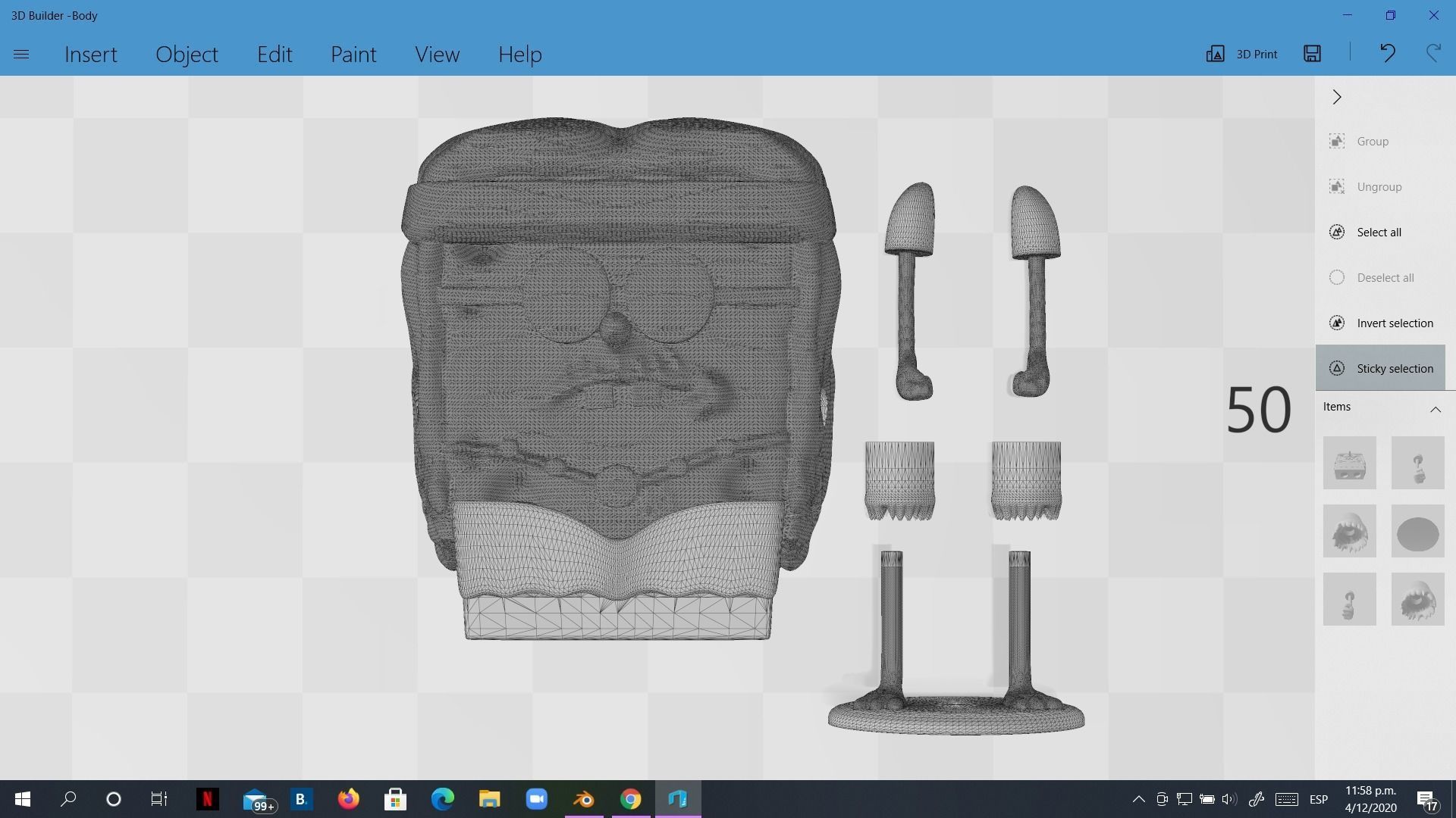 7 Printable models Spongebob memes pack print 3D print model_15