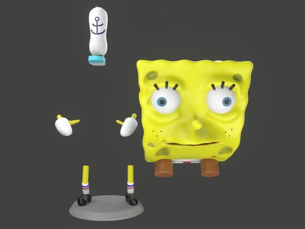 7 Printable models Spongebob memes pack print 3D print model_27