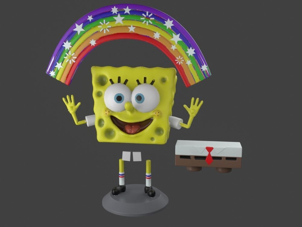 7 Printable models Spongebob memes pack print 3D print model_12