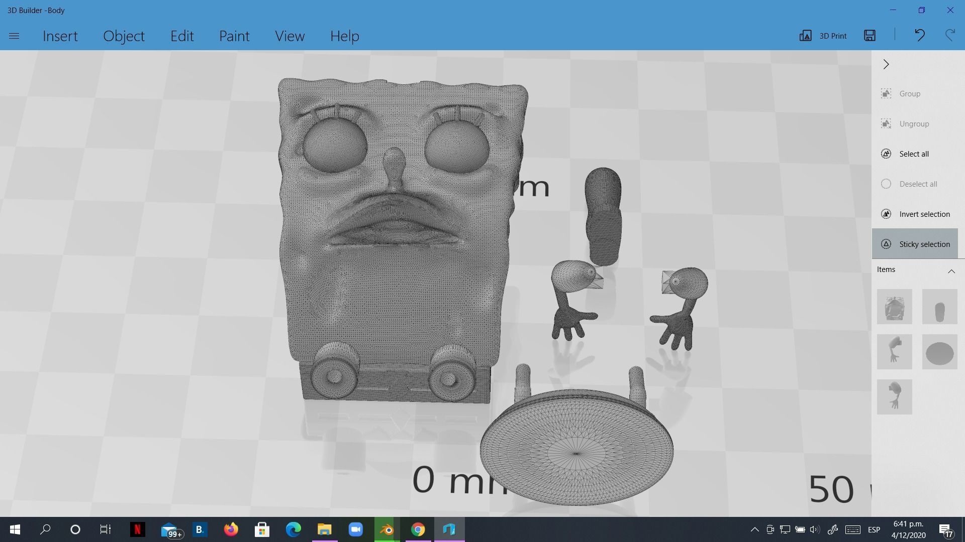 7 Printable models Spongebob memes pack print 3D print model_28