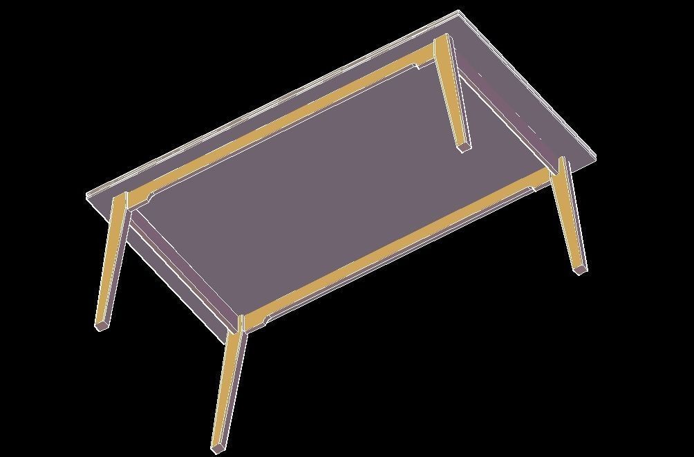 Table chair 3D model_7