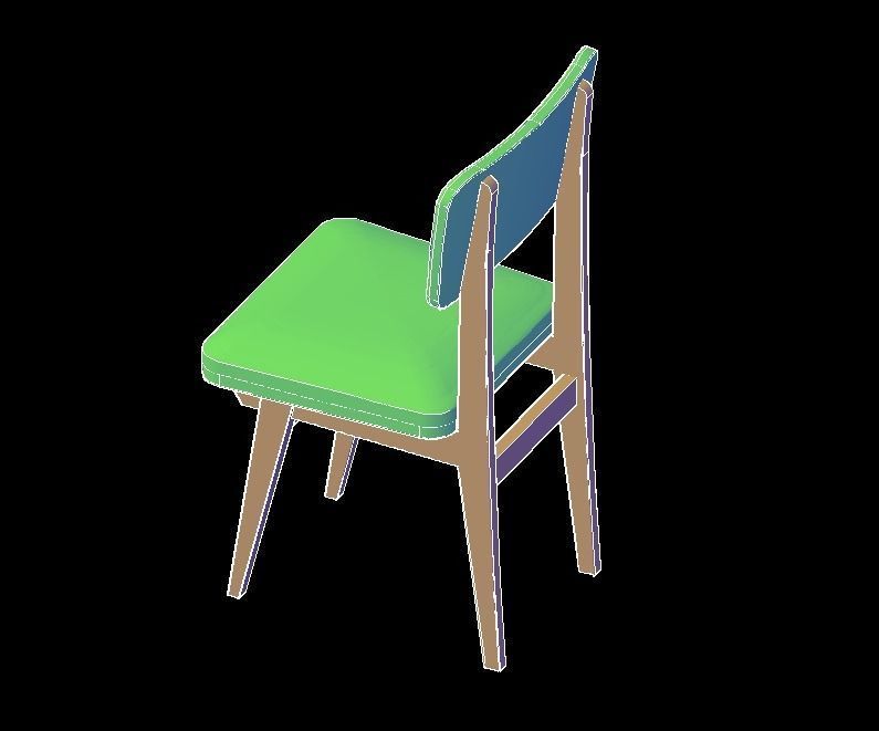 Table chair 3D model_5