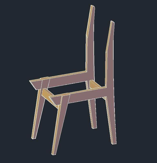 Table chair 3D model_12
