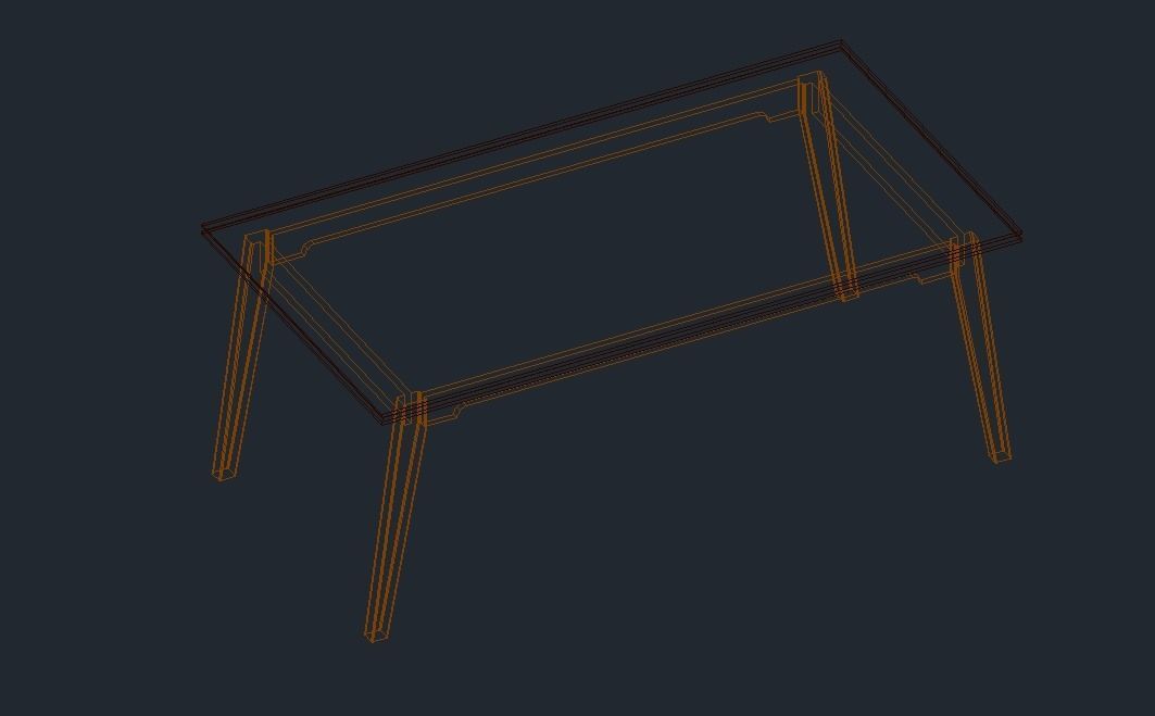 Table chair 3D model_14