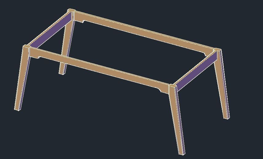 Table chair 3D model_11