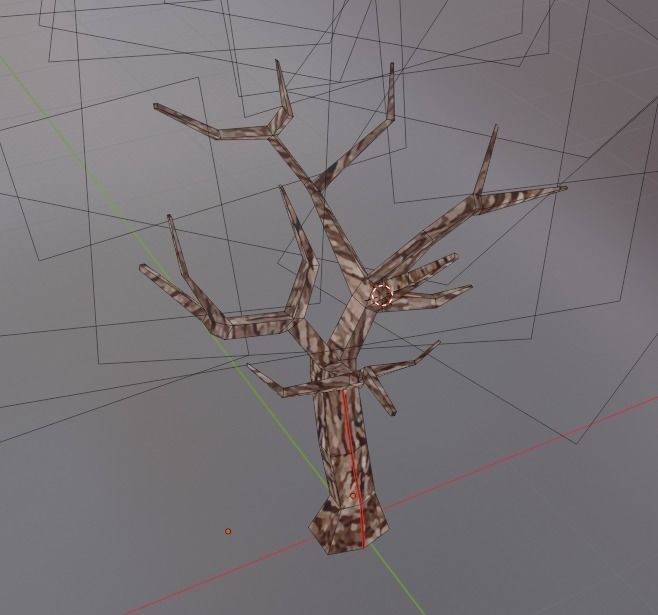 Sakura cherry blossom tree Low Poly Low-poly 3D model_2