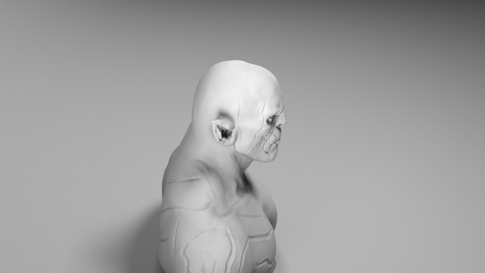 Manu Bennett - Azog the defiler - The Hobbit 3D print model_18