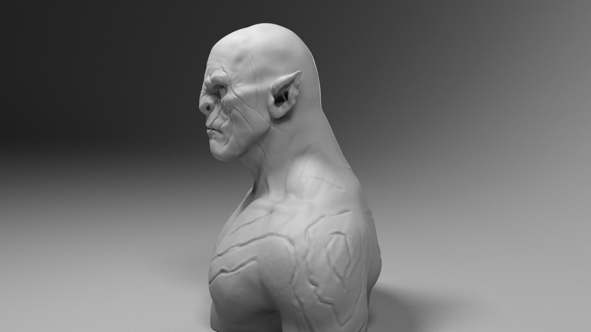 Manu Bennett - Azog the defiler - The Hobbit 3D print model_3
