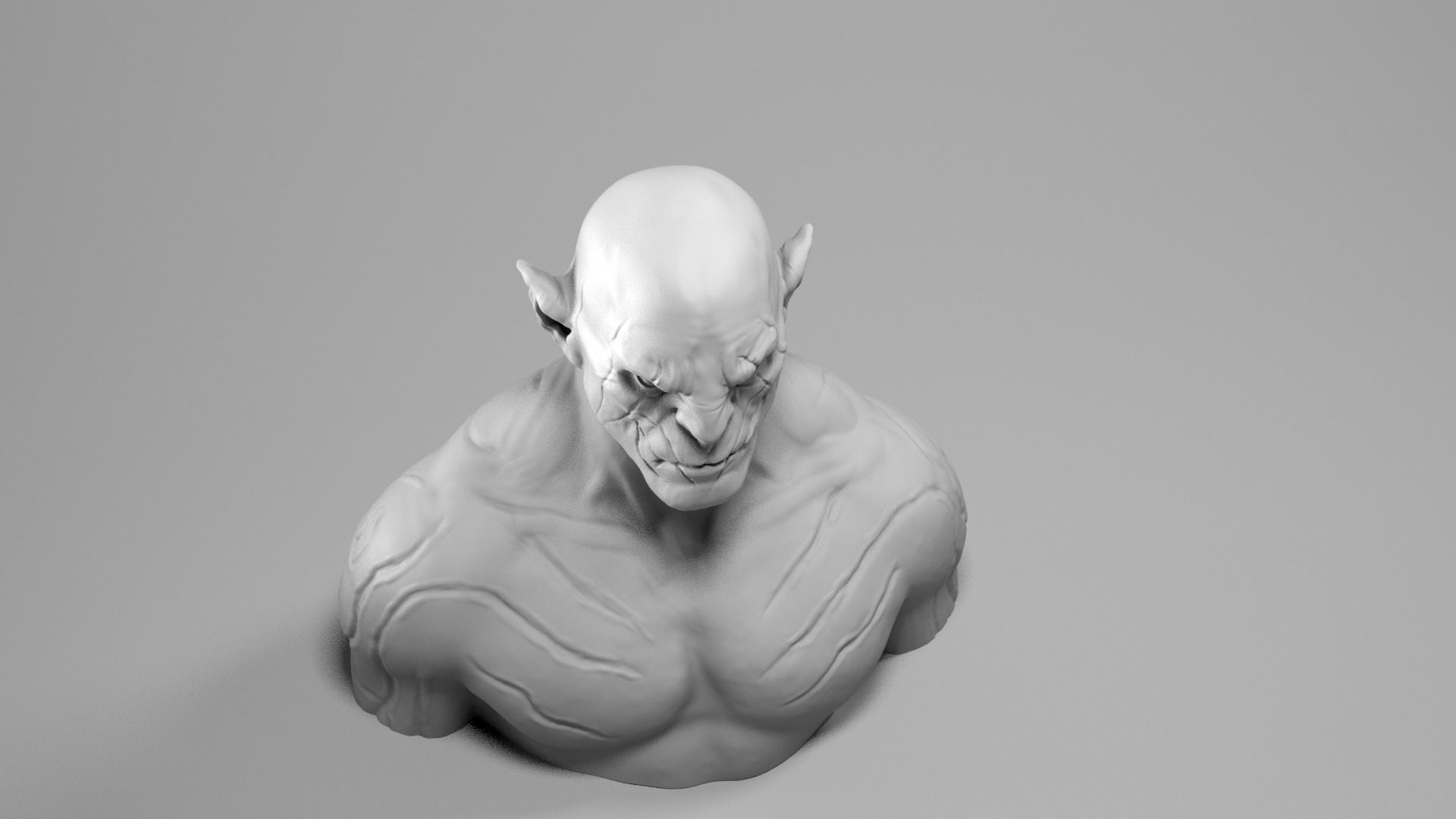 Manu Bennett - Azog the defiler - The Hobbit 3D print model_5