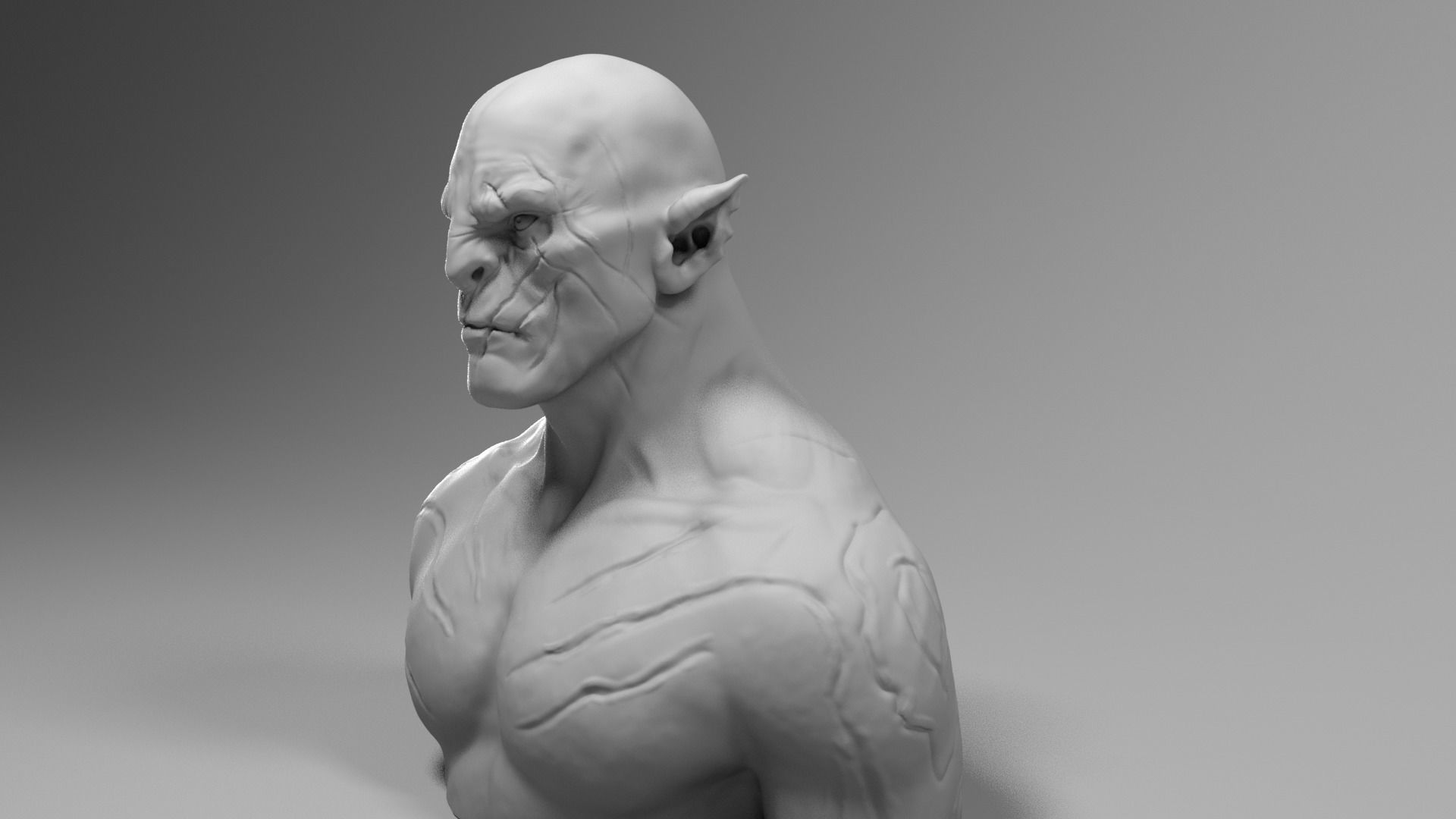 Manu Bennett - Azog the defiler - The Hobbit 3D print model_6