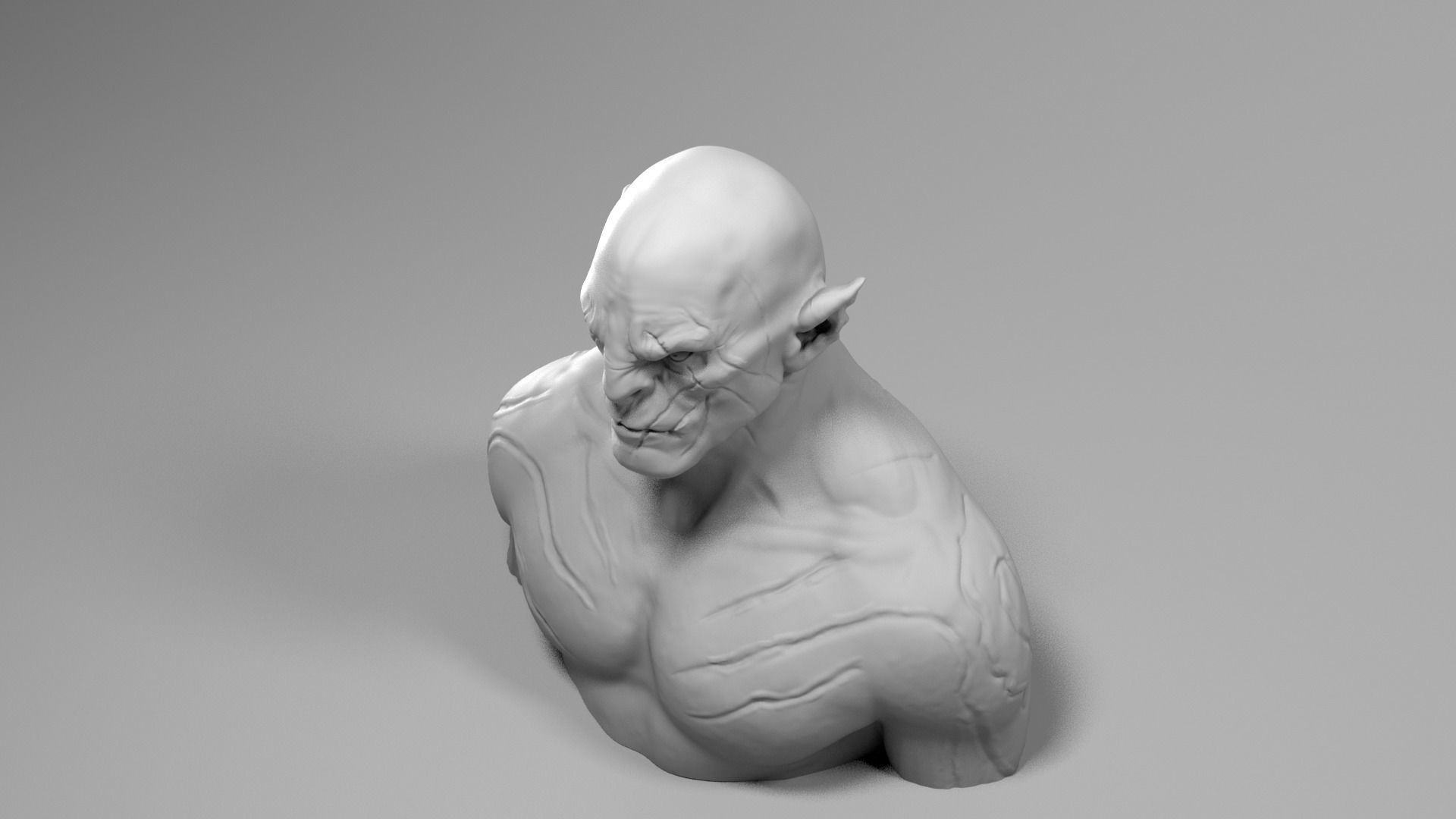 Manu Bennett - Azog the defiler - The Hobbit 3D print model_8
