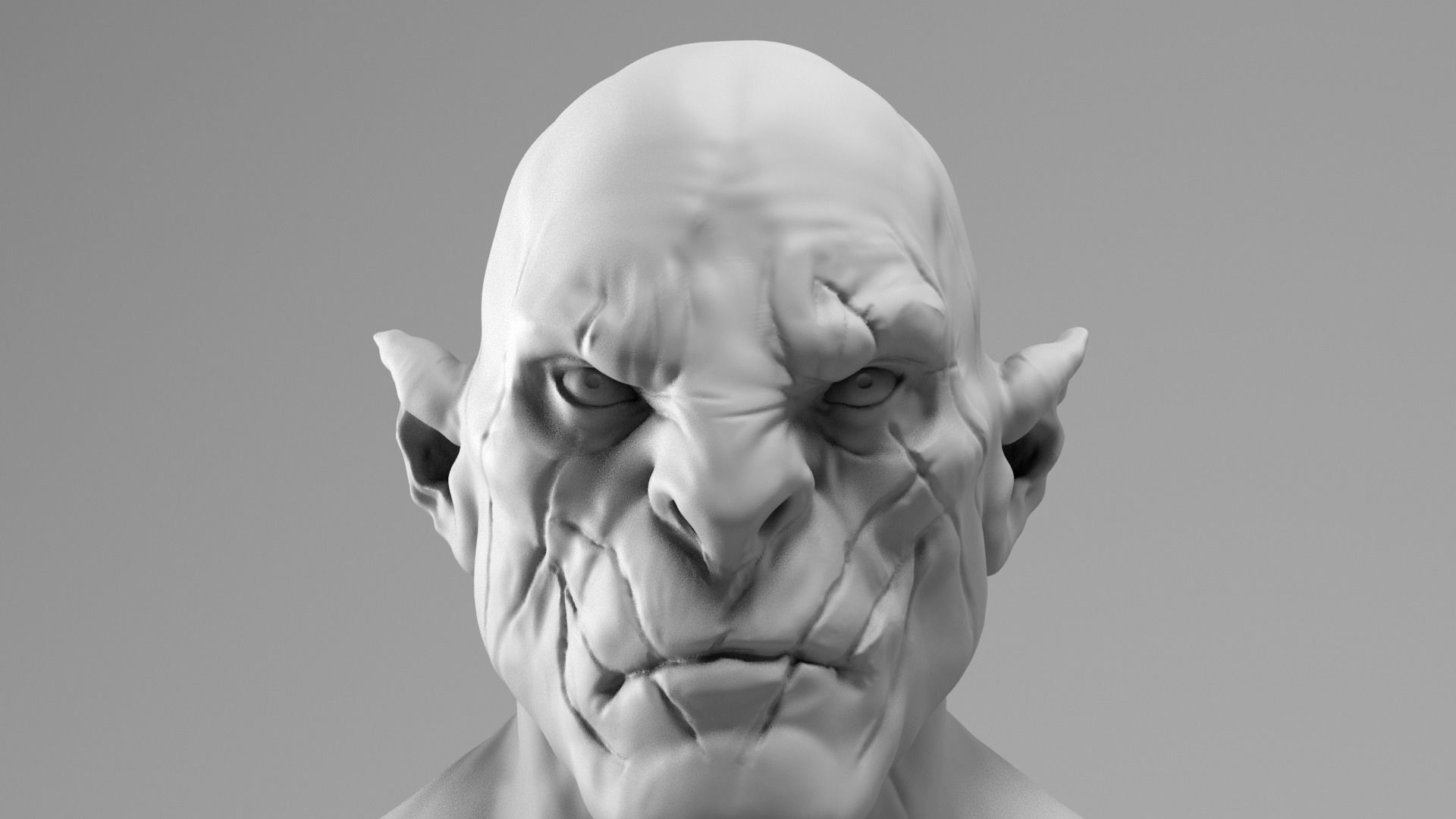 Manu Bennett - Azog the defiler - The Hobbit 3D print model_17