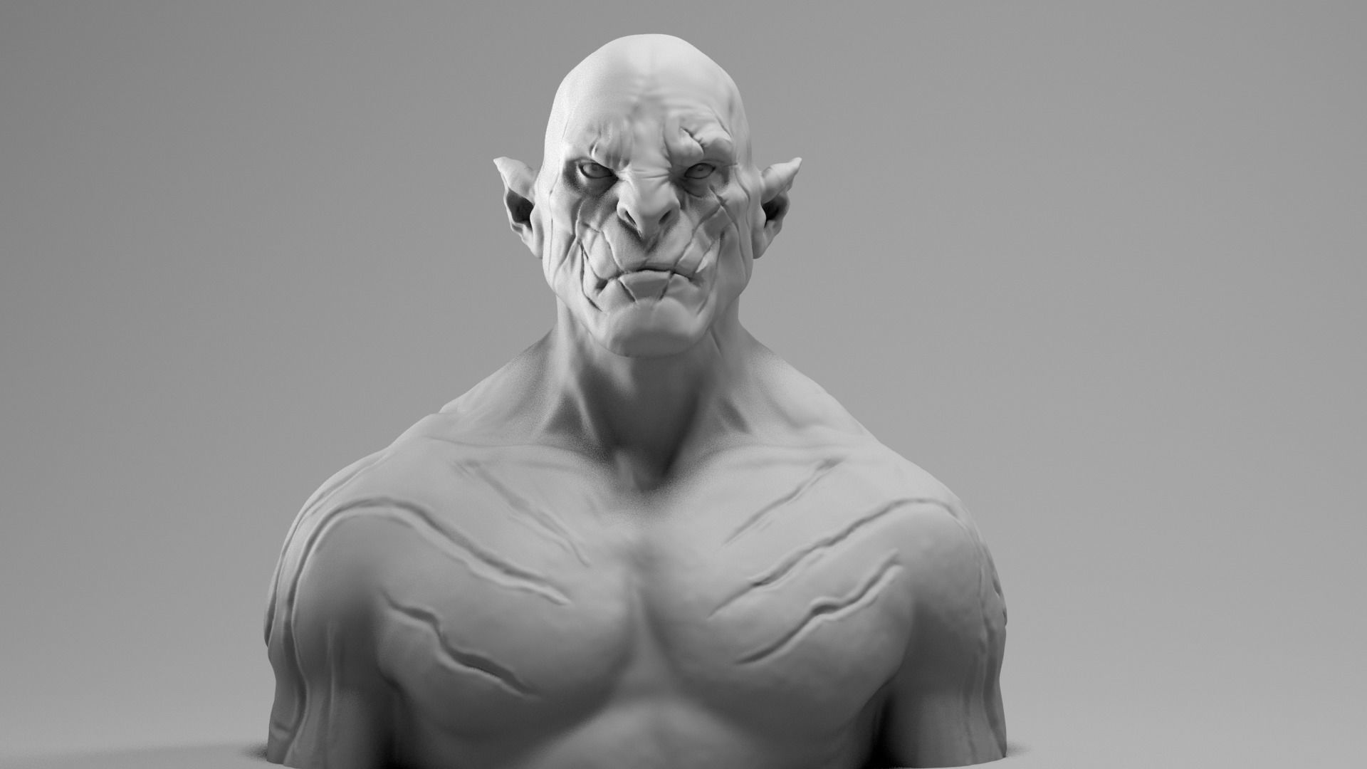 Manu Bennett - Azog the defiler - The Hobbit 3D print model_4
