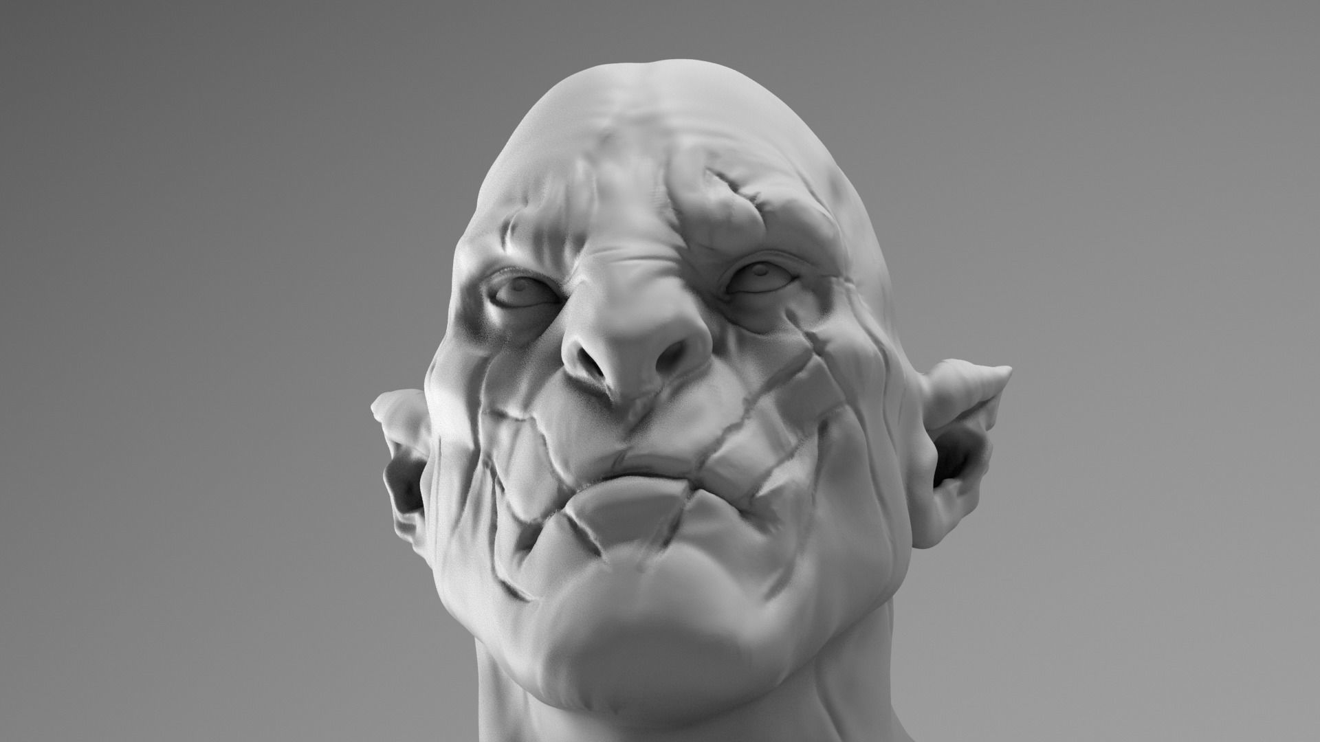 Manu Bennett - Azog the defiler - The Hobbit 3D print model_19