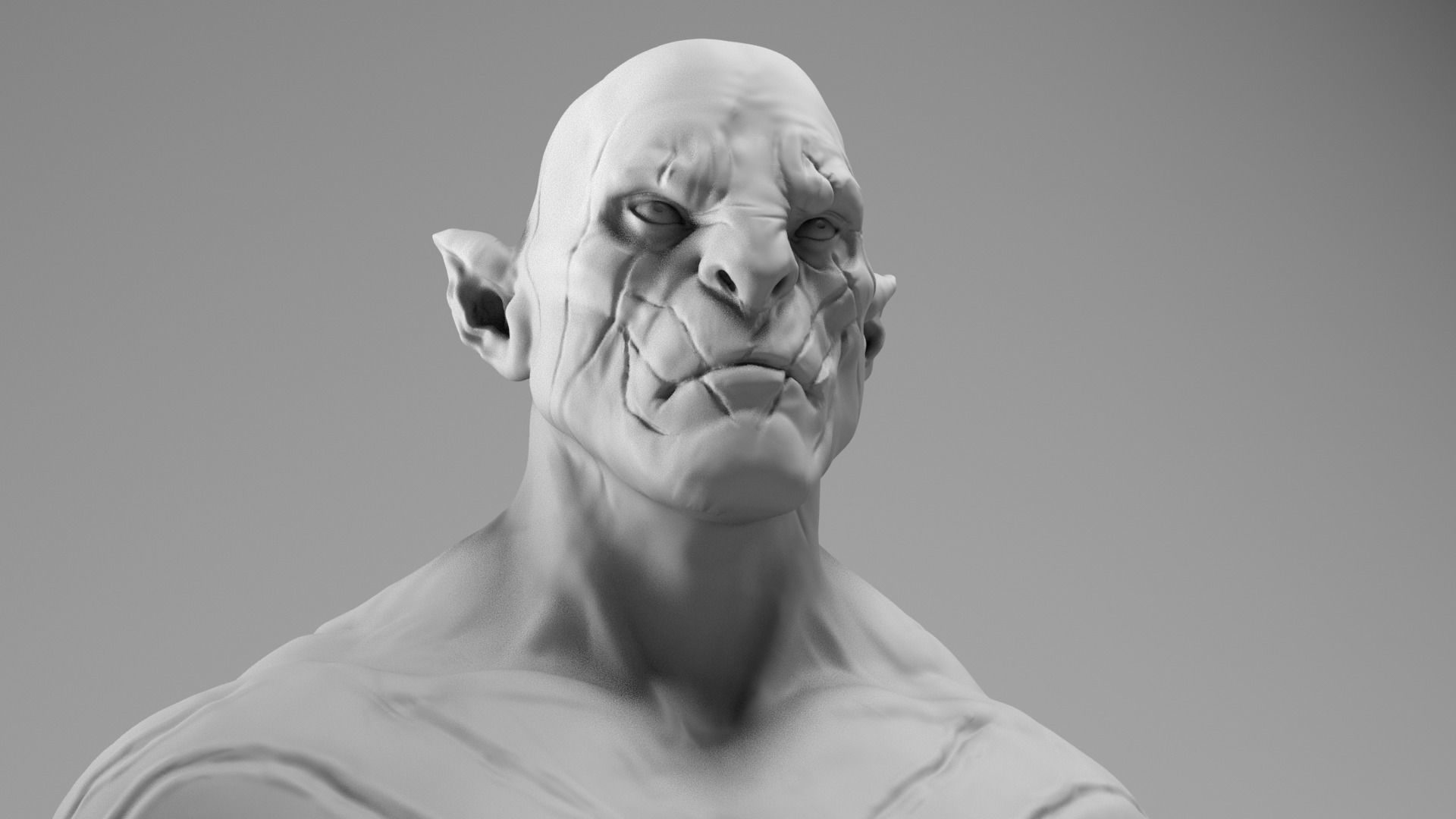 Manu Bennett - Azog the defiler - The Hobbit 3D print model_13