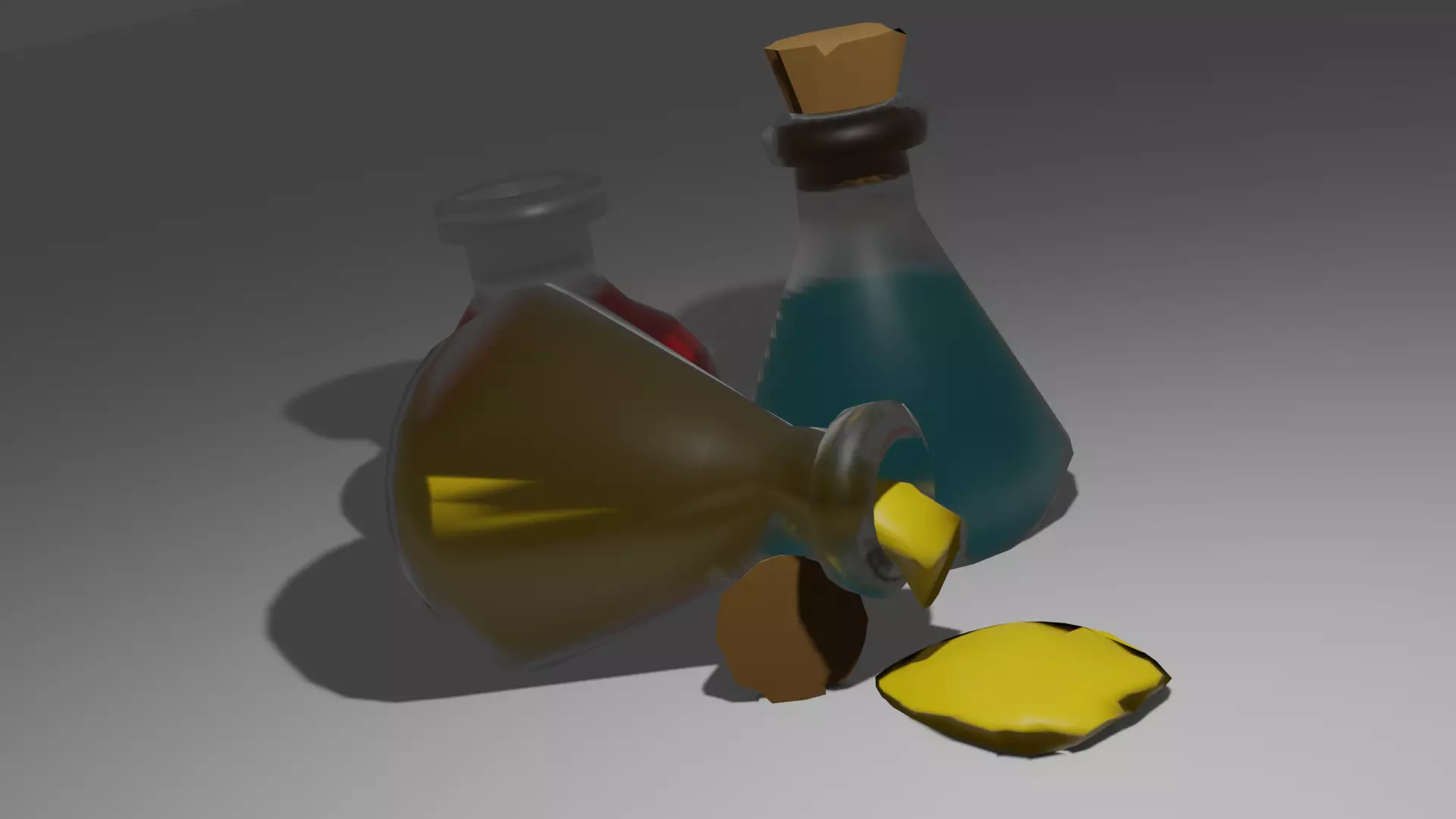 magics items  Low-poly 3D model_0