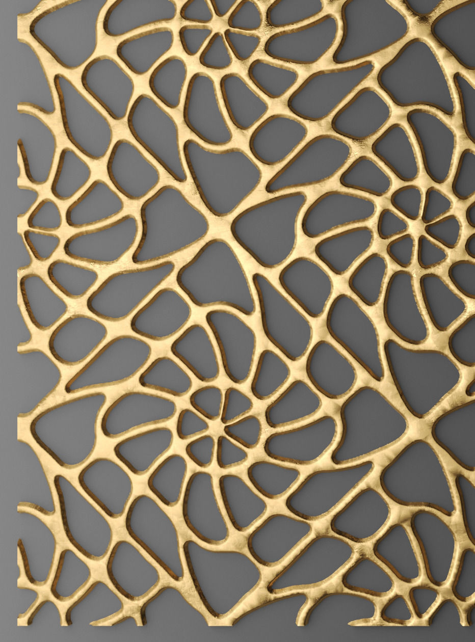 Panel lattice grille 3D 29 3D model_6