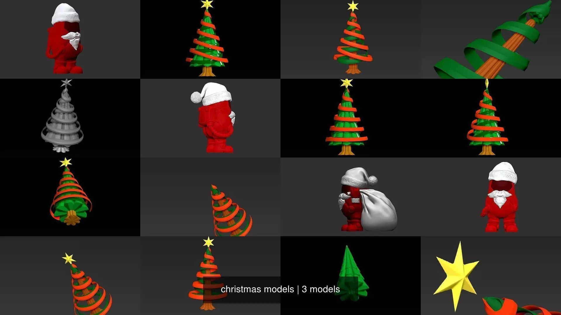 christmas models 3D Model Collection_0