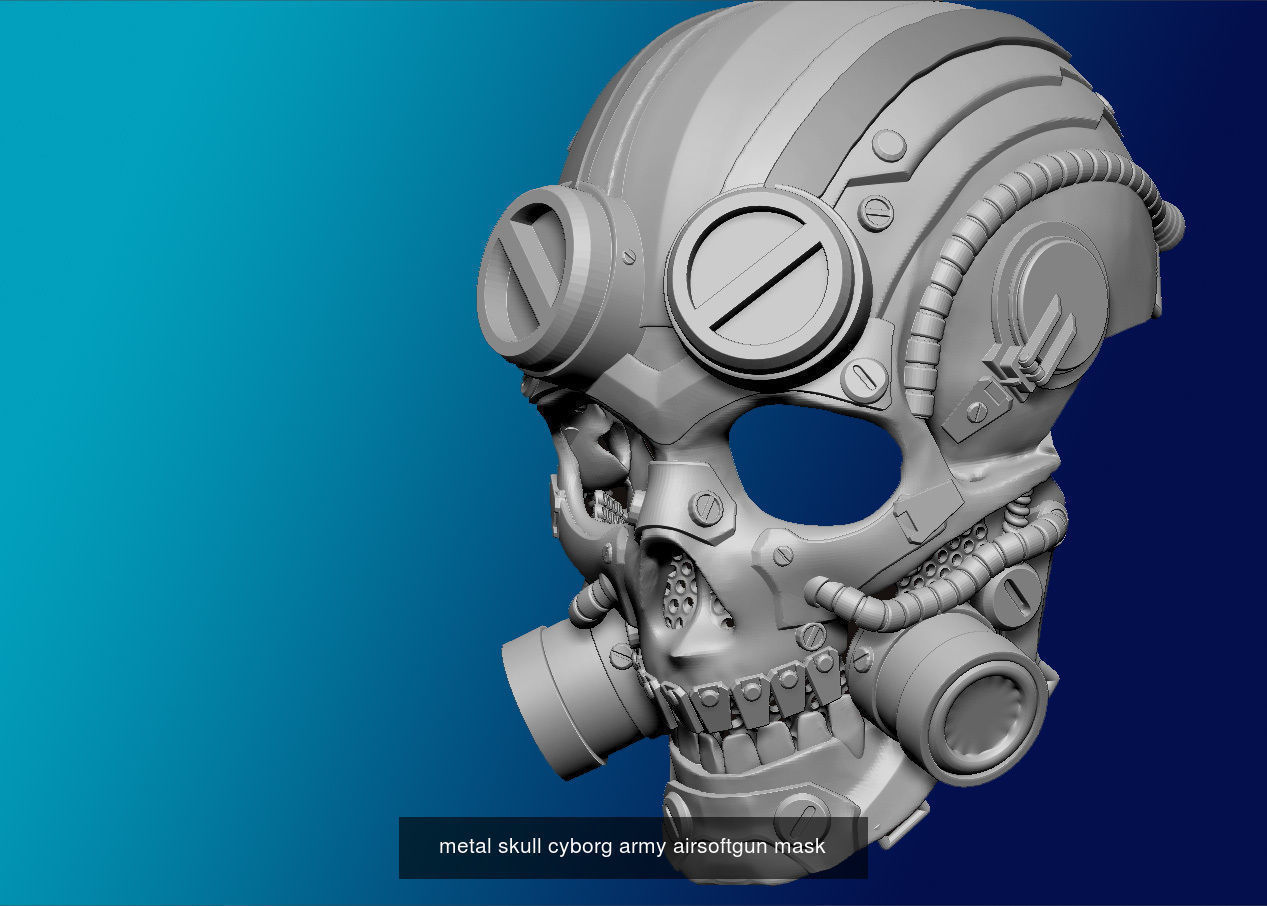 scifi mask and helmet models 3D Model Collection_8