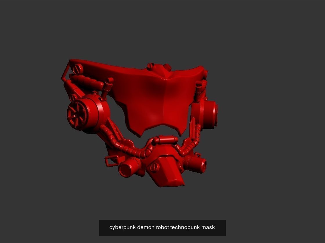 scifi mask and helmet models 3D Model Collection_9
