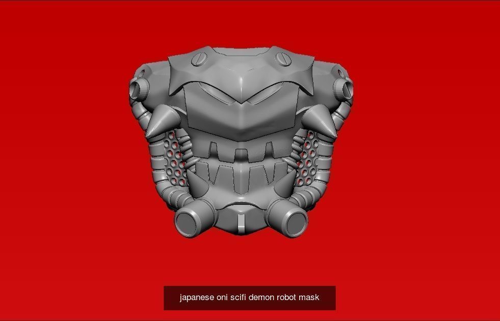 scifi mask and helmet models 3D Model Collection_10