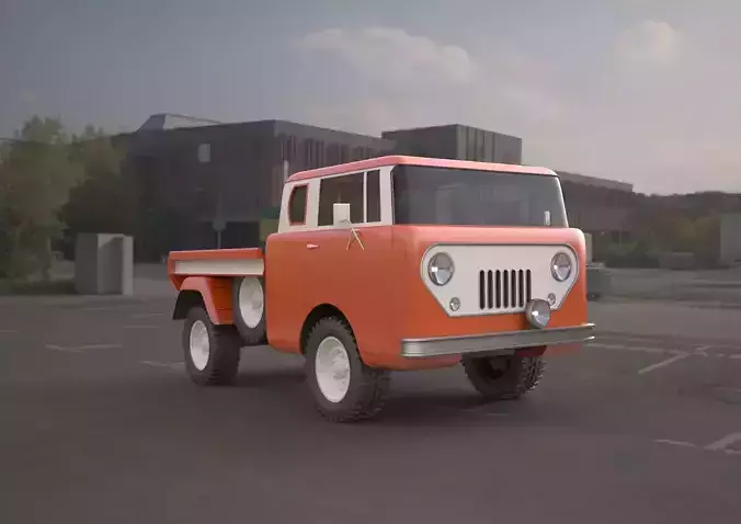 jeep fc 150 classic vehicle 3D model