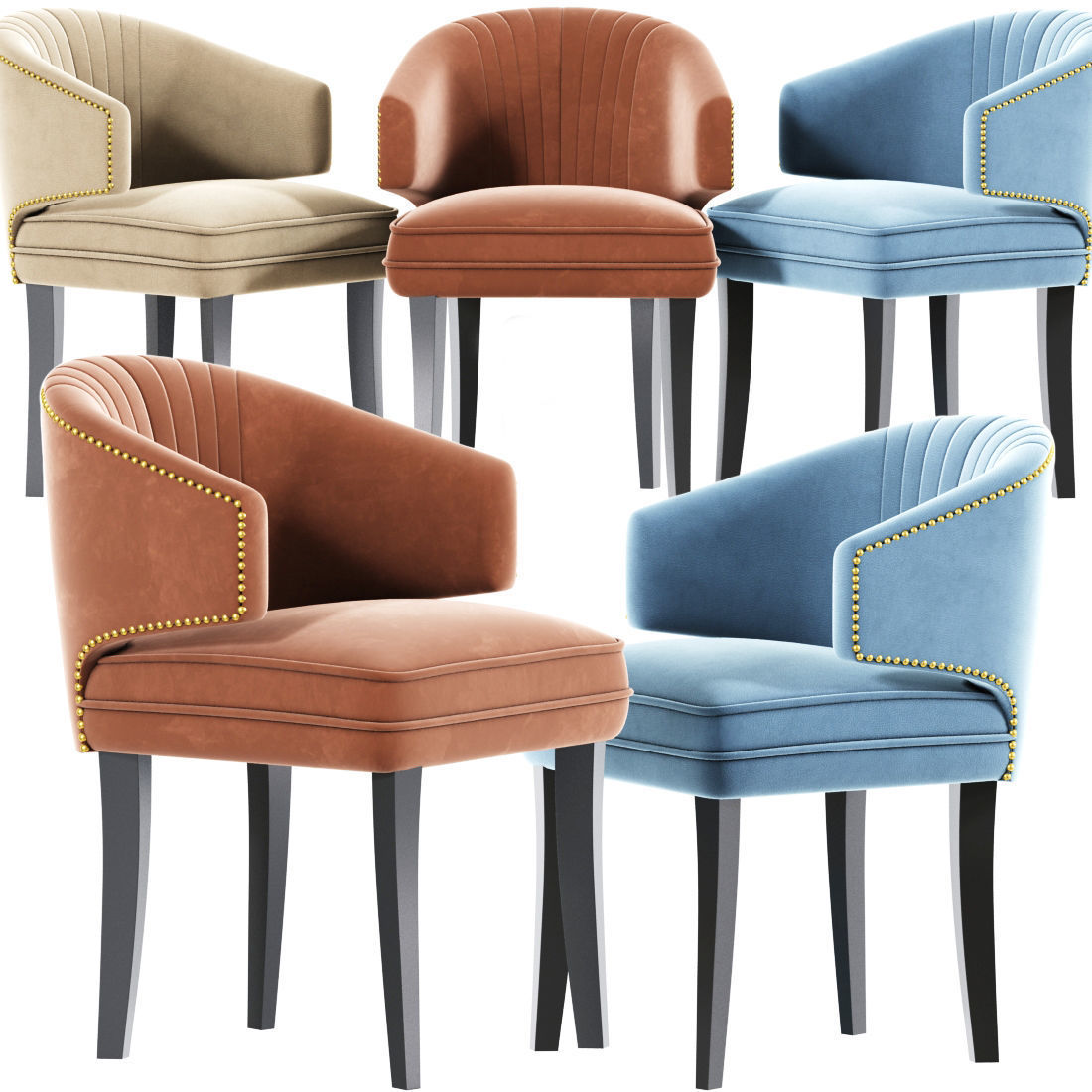 Brabbu Ibis Dining Chair 3D model_2