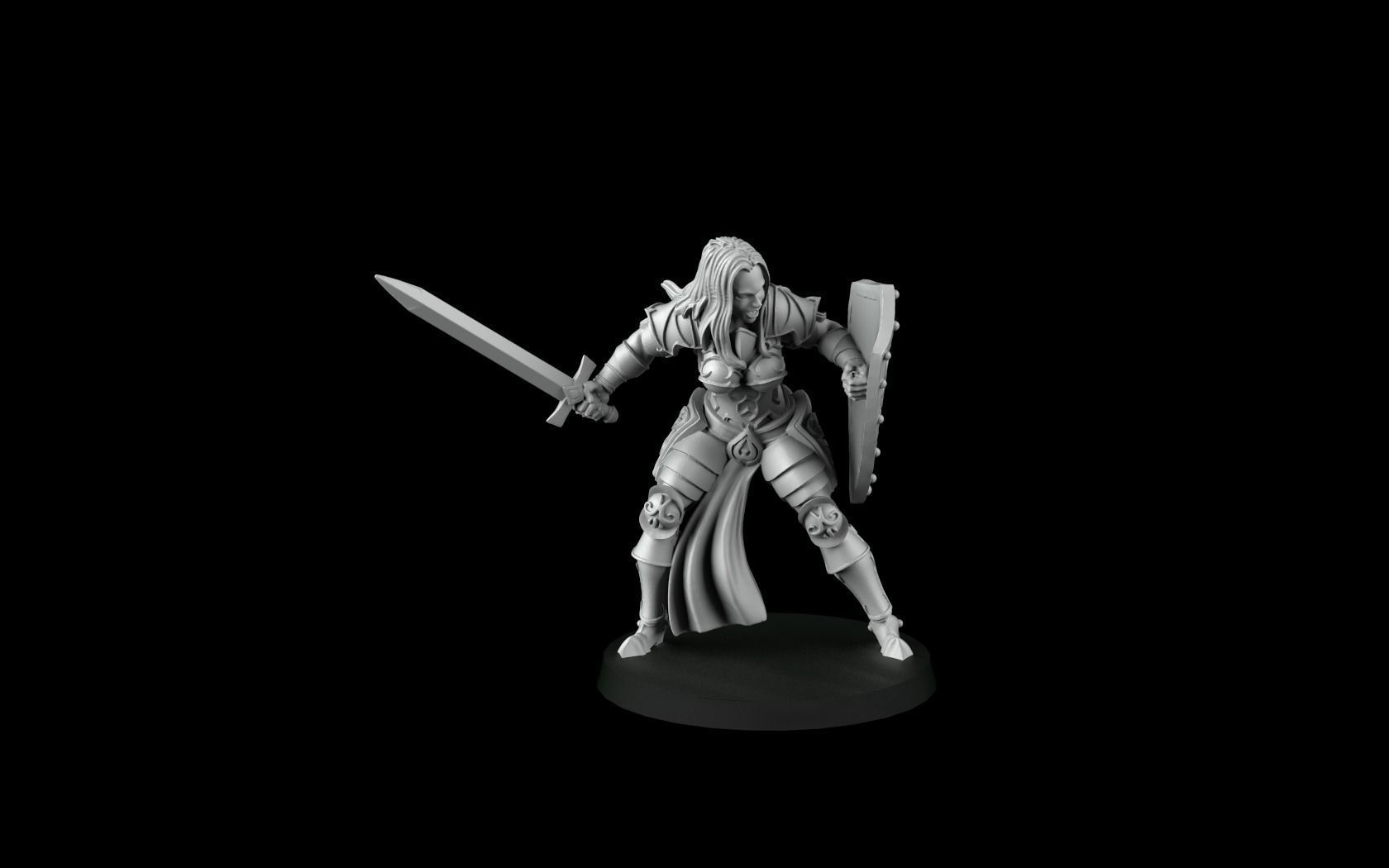 Paladin Girls 3D print model_2