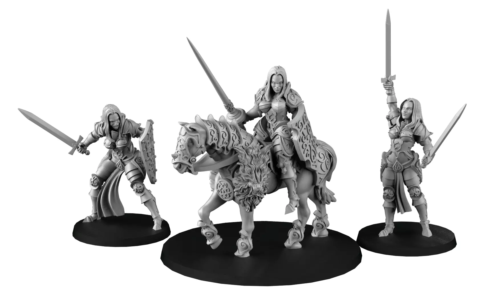 Paladin Girls 3D print model_0