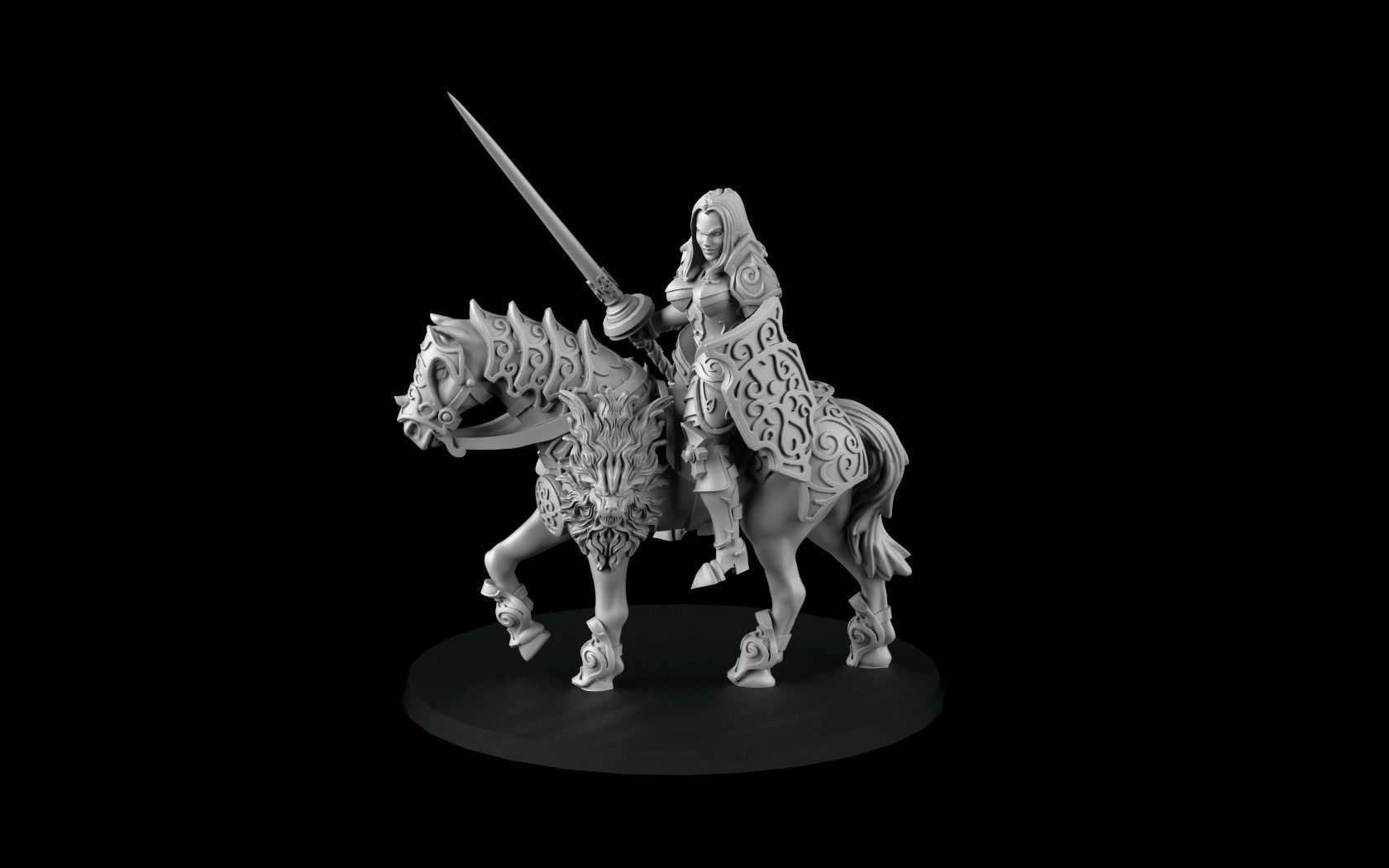 Paladin Girls 3D print model_4